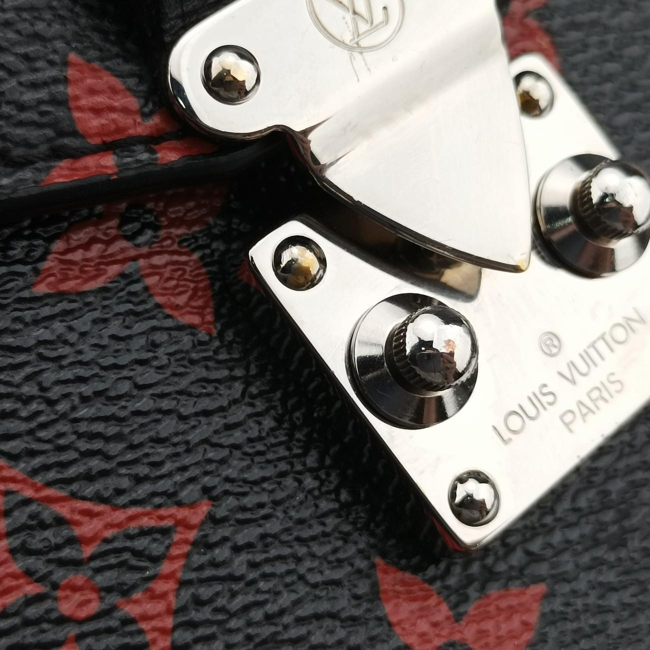 Vintage Louis Vuitton Pochette Metis MM Noir×ROUGE Monogram Infrarouge M41462 shoulderbag | stylenewstar