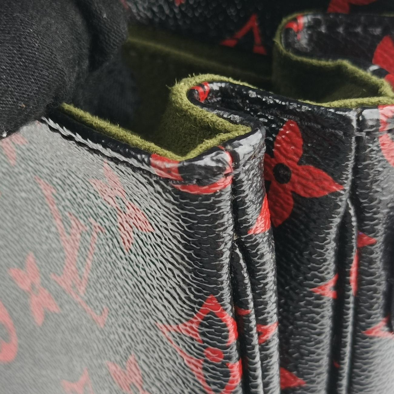 Vintage Louis Vuitton Pochette Metis MM Noir×ROUGE Monogram Infrarouge M41462 shoulderbag | stylenewstar