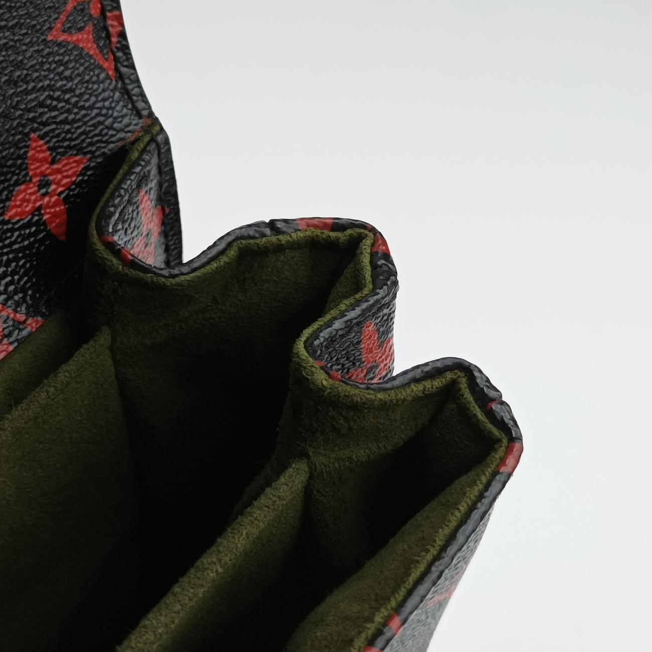 Vintage Louis Vuitton Pochette Metis MM Noir×ROUGE Monogram Infrarouge M41462 shoulderbag | stylenewstar