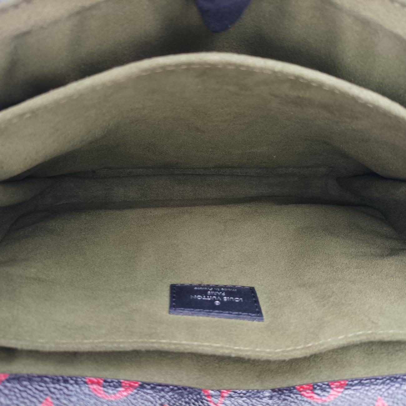 Vintage Louis Vuitton Pochette Metis MM Noir×ROUGE Monogram Infrarouge M41462 shoulderbag | stylenewstar