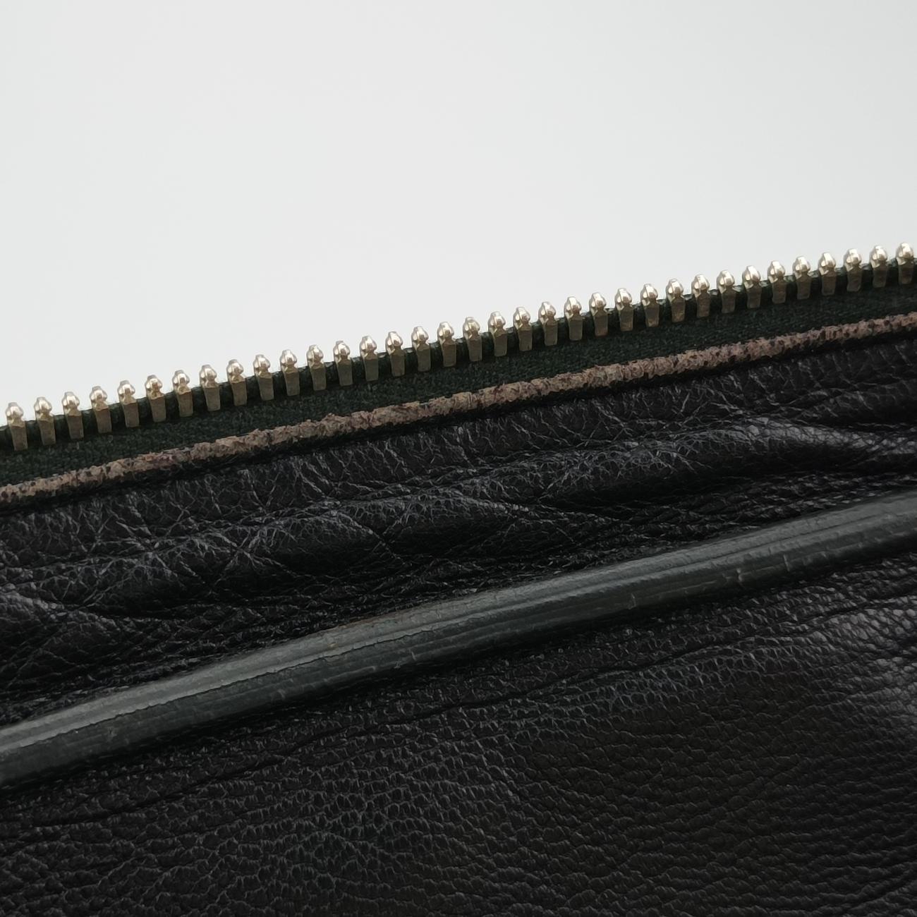 Secondhand Prada Briefcase Business Green SAFFIANO Leather 2VE363 handbag | stylenewstar