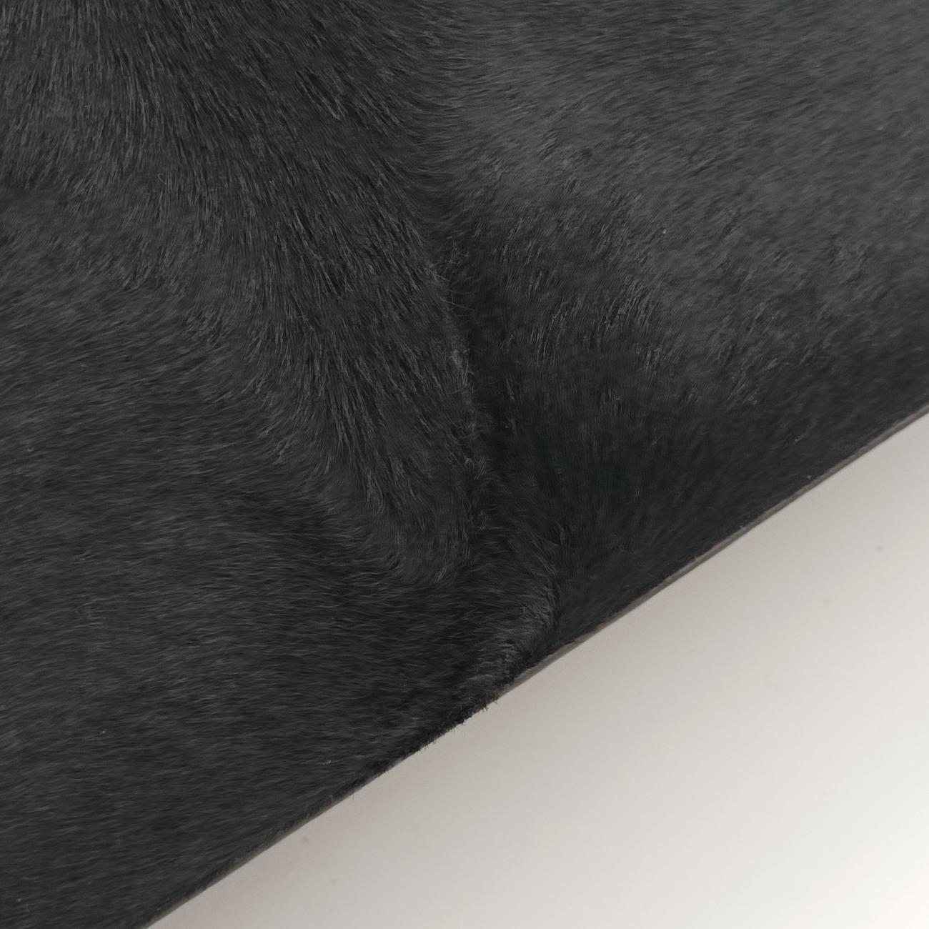 Pre-owned Fendi 2 JOURS Black×Blue×Brown ponyhair 8BH250 shoulderbag | stylenewstar