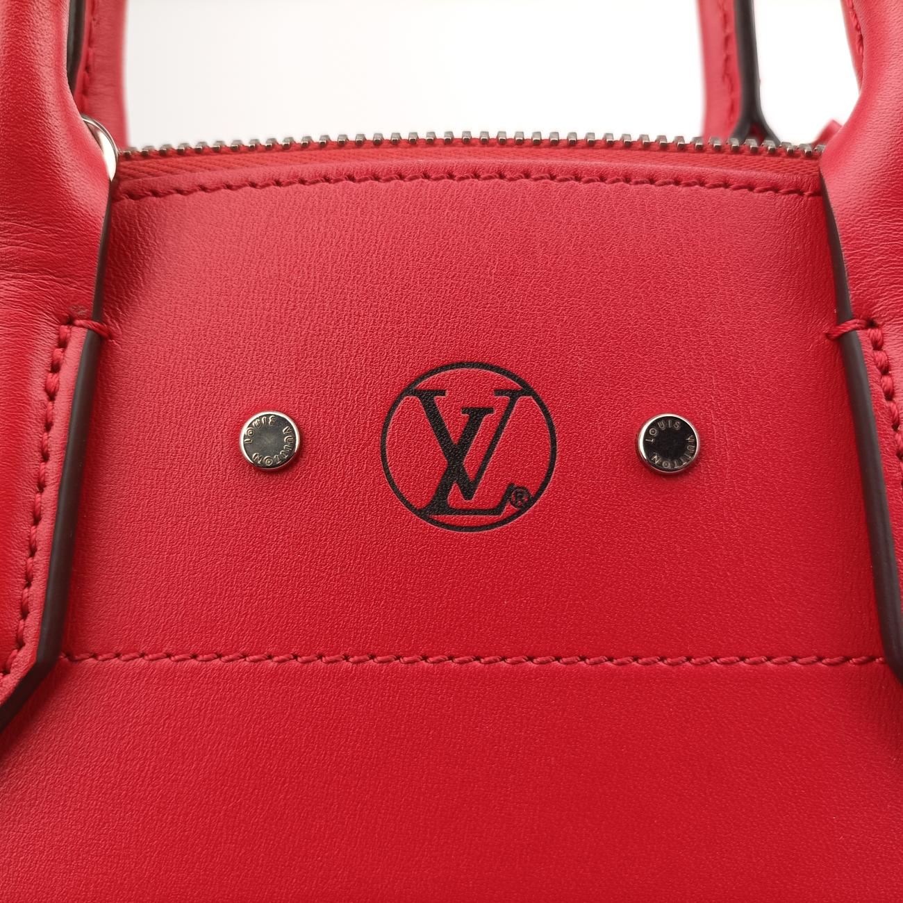 Pre-owned Louis Vuitton City Steamer MM RUBIS Leather M51027 shoulderbag | stylenewstar
