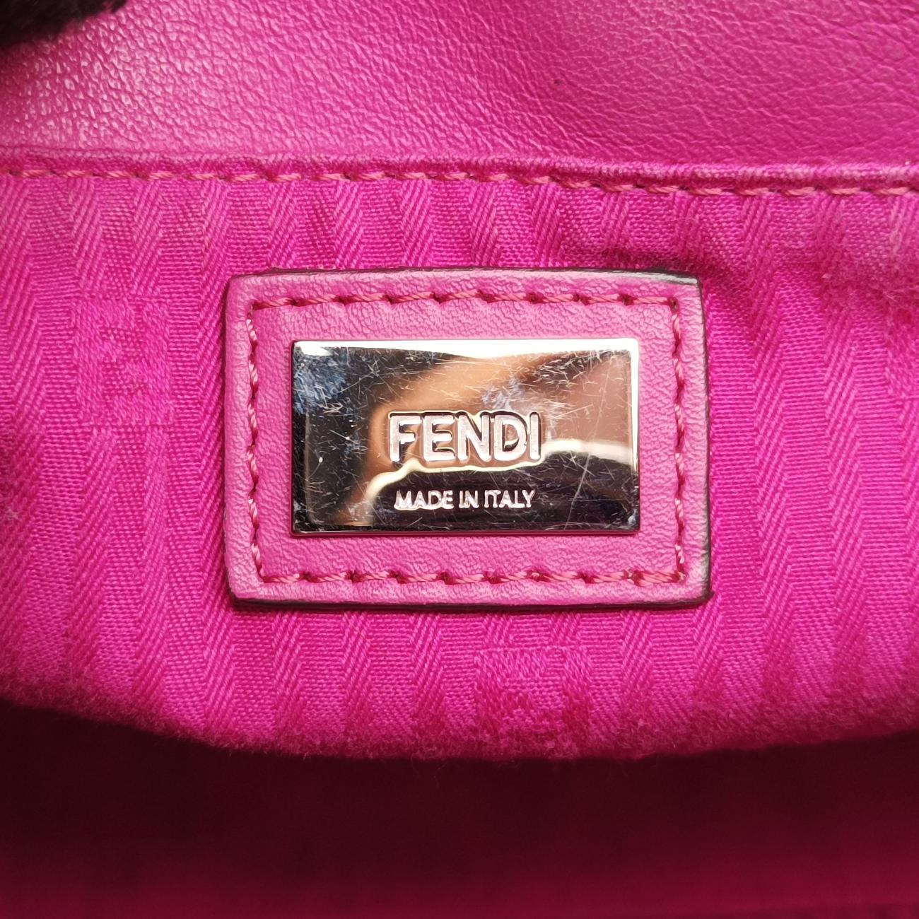 Secondhand Fendi Petite 2 JOURS Rose Leather 8BH253 shoulderbag | stylenewstar