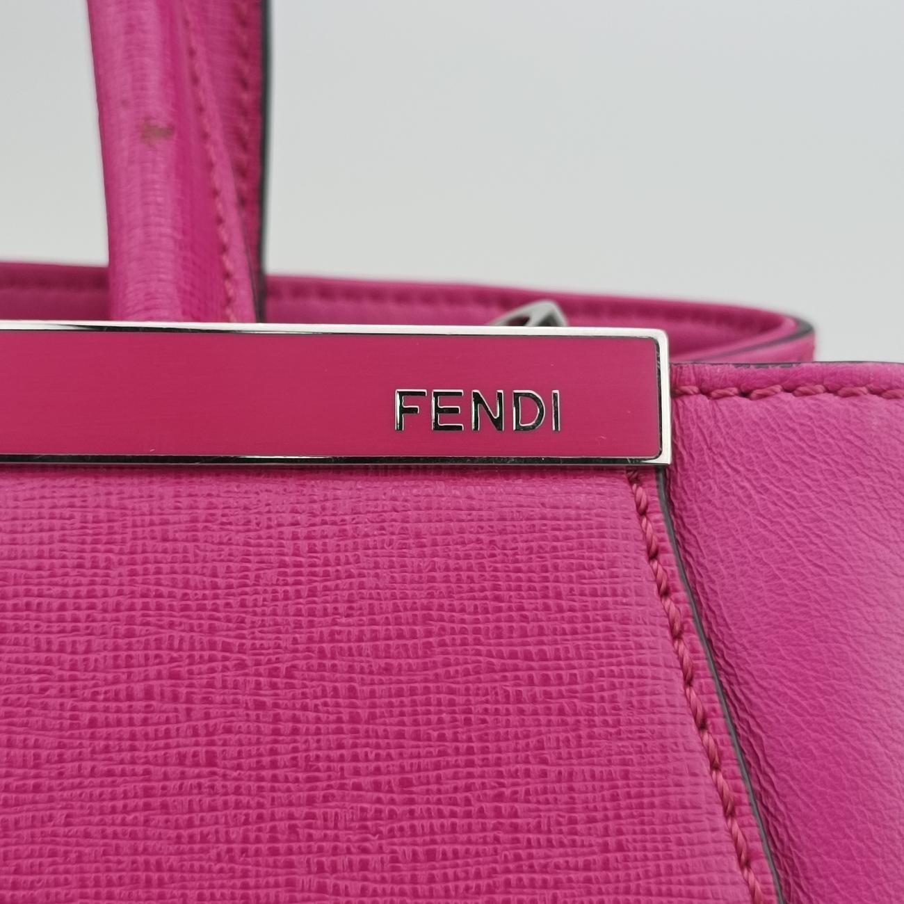 Secondhand Fendi Petite 2 JOURS Rose Leather 8BH253 shoulderbag | stylenewstar