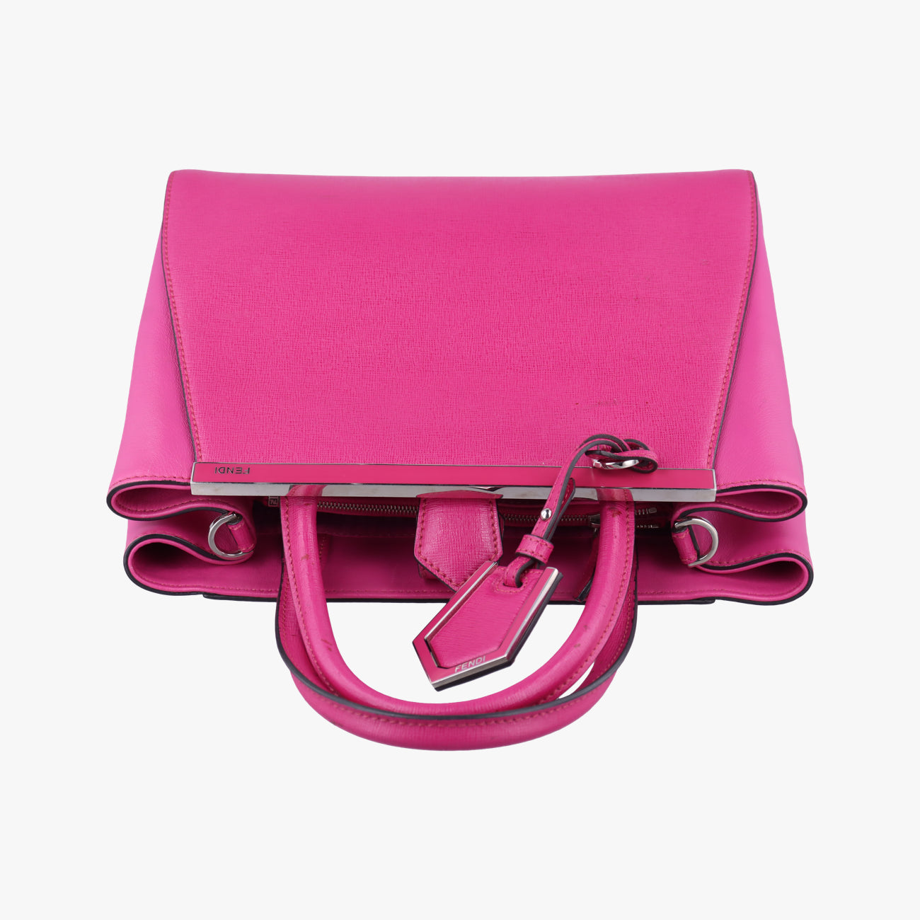 Secondhand Fendi Petite 2 JOURS Rose Leather 8BH253 shoulderbag | stylenewstar