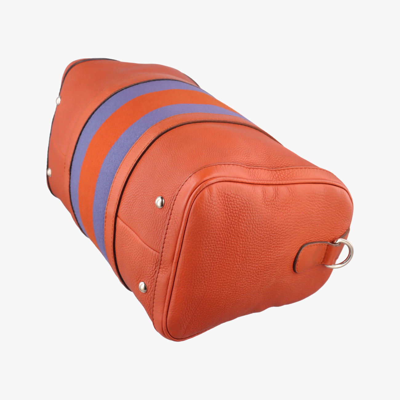 Pre-owned Gucci Sherry Line Orange x blue Leather 247205 shoulderbag | stylenewstar