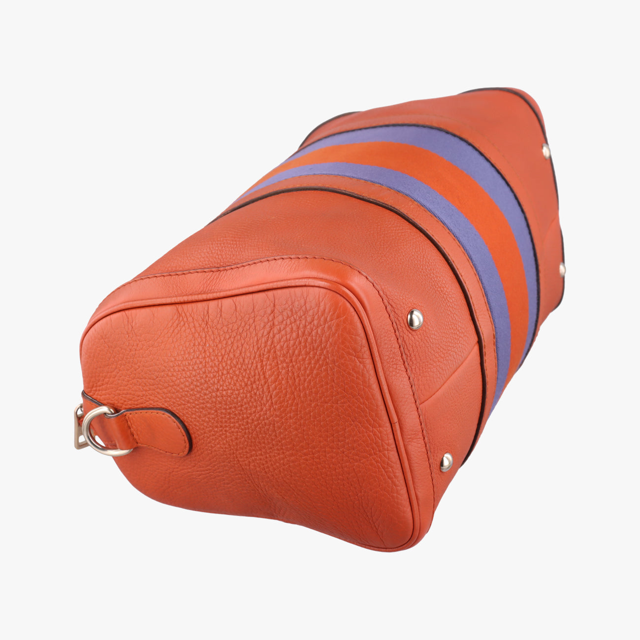 Pre-owned Gucci Sherry Line Orange x blue Leather 247205 shoulderbag | stylenewstar