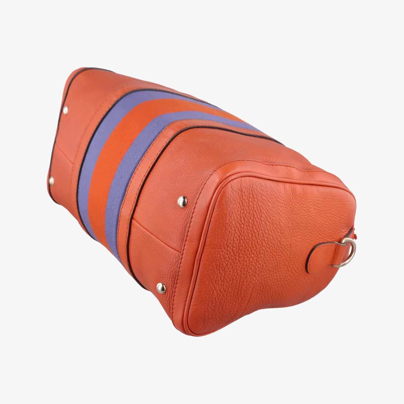 Pre-owned Gucci Sherry Line Orange x blue Leather 247205 shoulderbag | stylenewstar