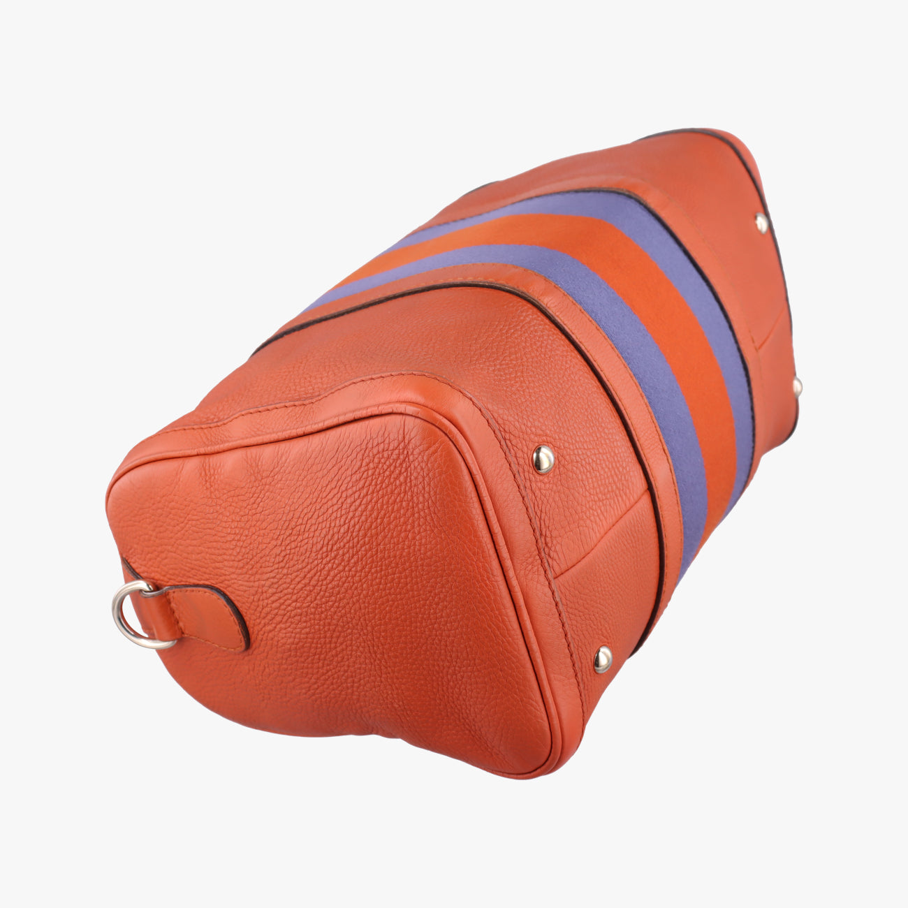 Pre-owned Gucci Sherry Line Orange x blue Leather 247205 shoulderbag | stylenewstar