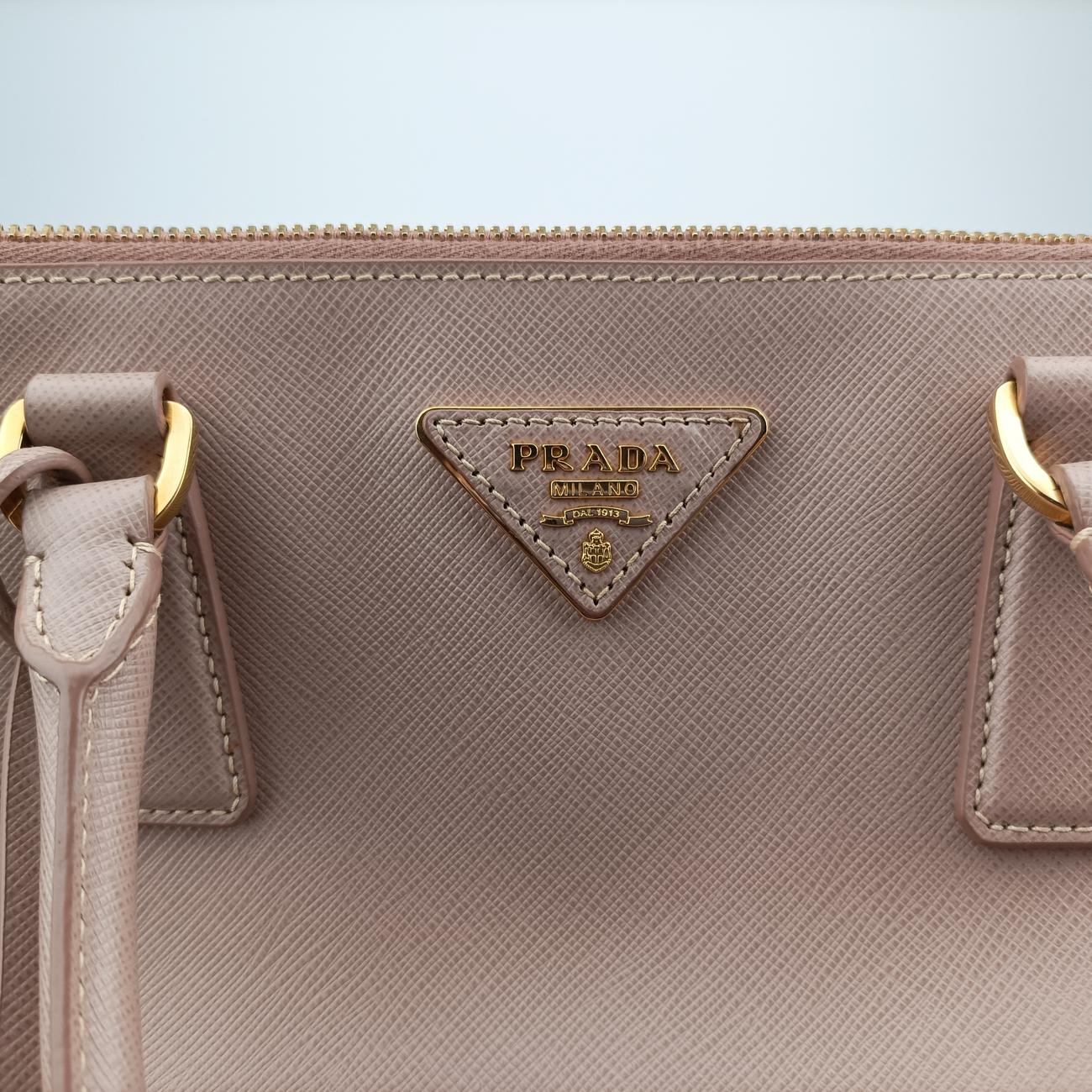 Pre-owned Prada Galleria Pink SAFFIANO Leather BN2274 handbag | stylenewstar