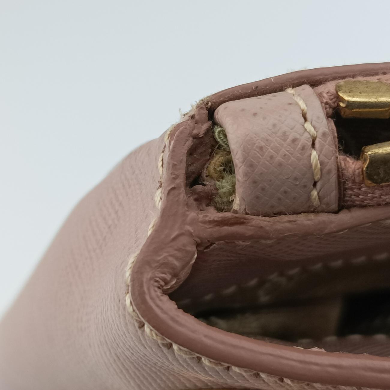 Pre-owned Prada Galleria Pink SAFFIANO Leather BN2274 handbag | stylenewstar