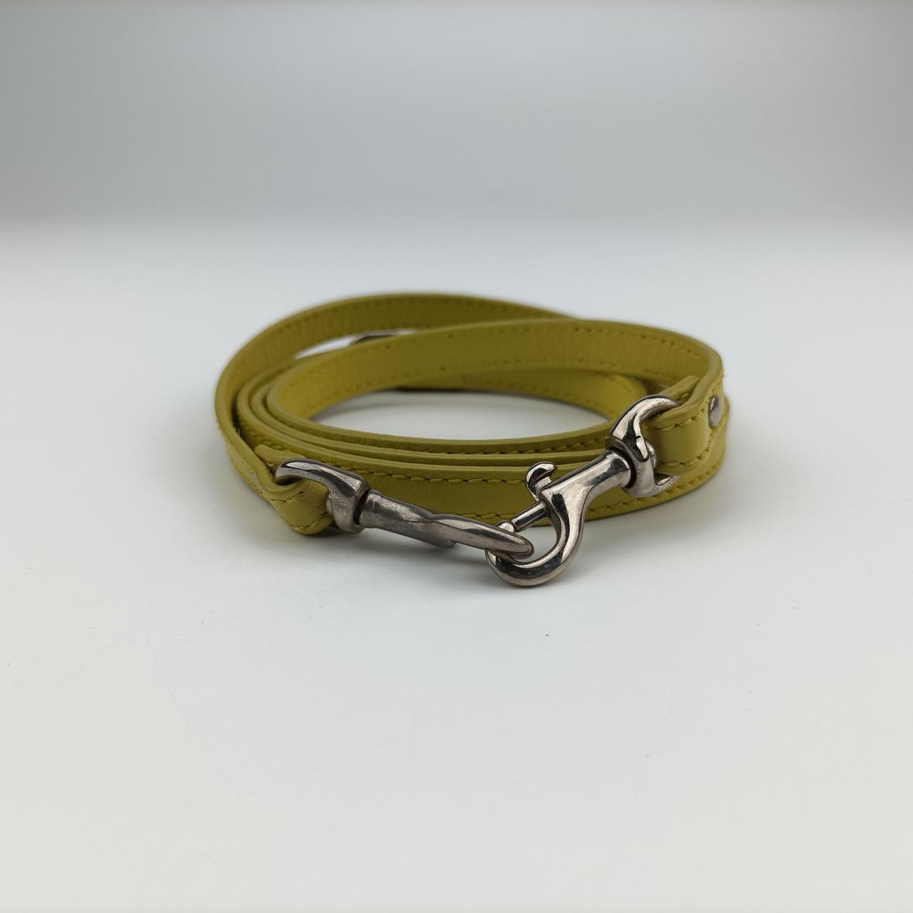 Pre-owned Balenciaga Paper A6 Zip Around Yellow Lambskin 370926 shoulderbag | stylenewstar