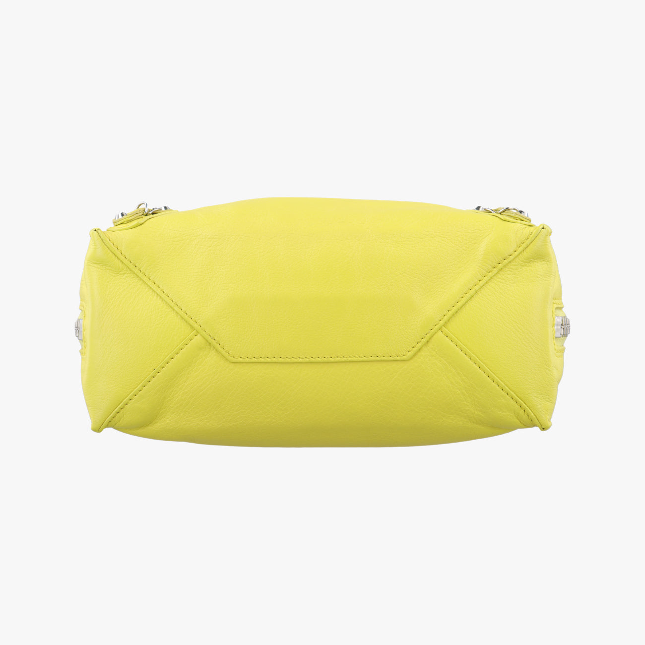 Pre-owned Balenciaga Paper A6 Zip Around Yellow Lambskin 370926 shoulderbag | stylenewstar
