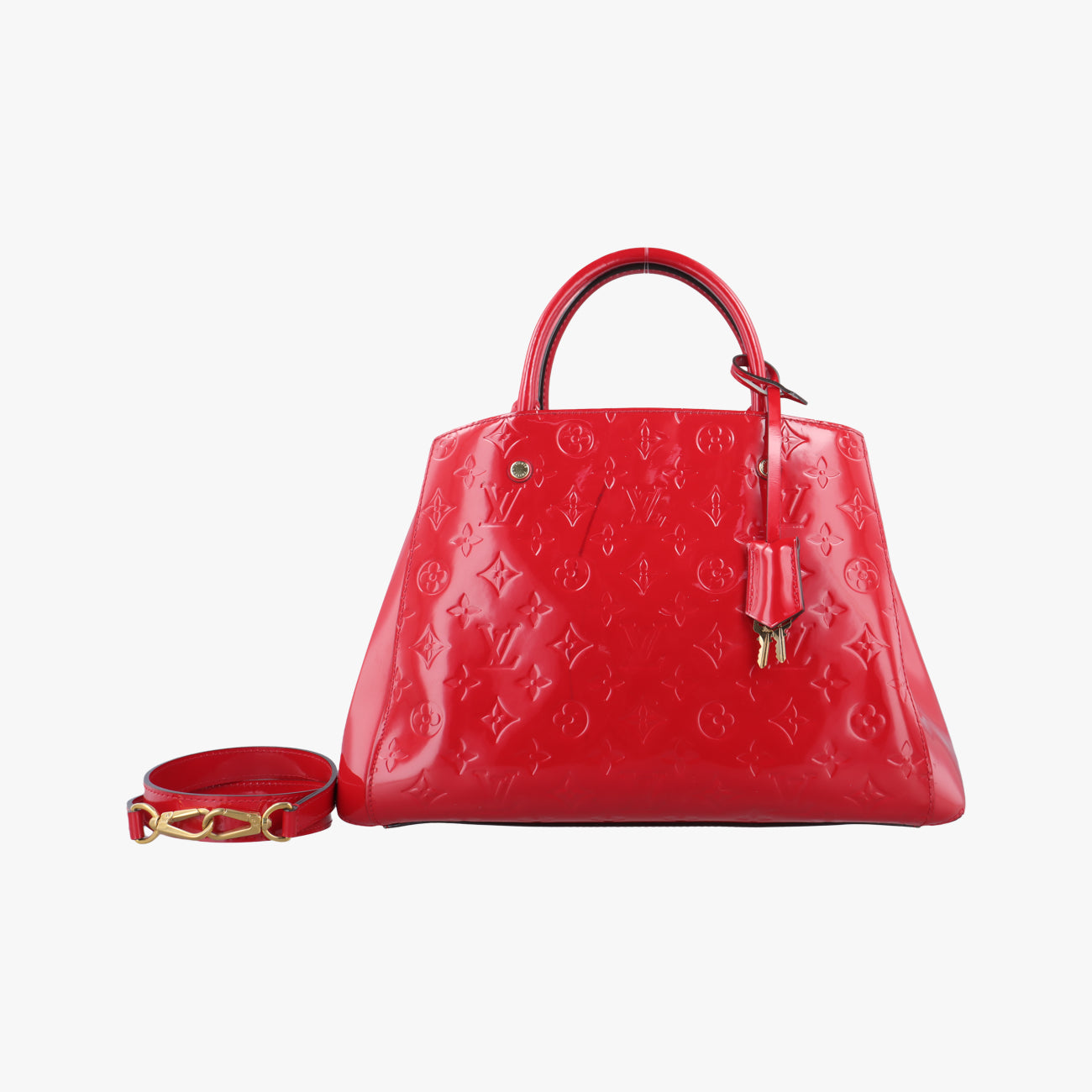 Vintage Louis Vuitton MONTAIGNE MM CERISE Vernis M50167 shoulderbag | stylenewstar