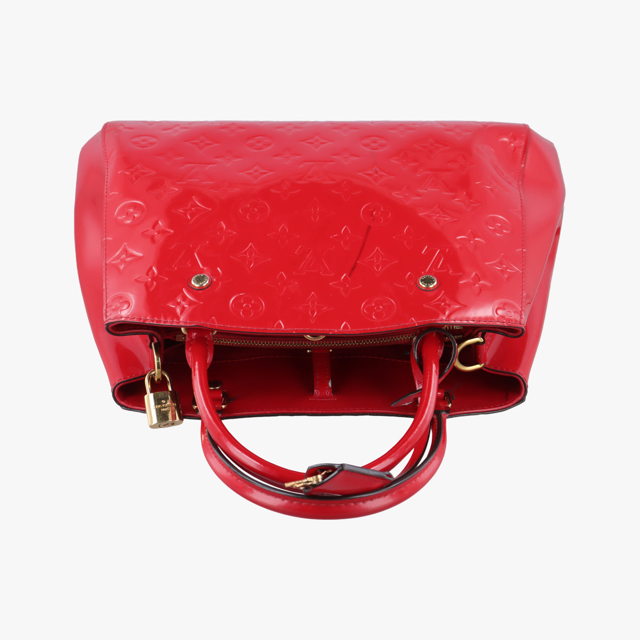 Vintage Louis Vuitton MONTAIGNE MM CERISE Vernis M50167 shoulderbag | stylenewstar