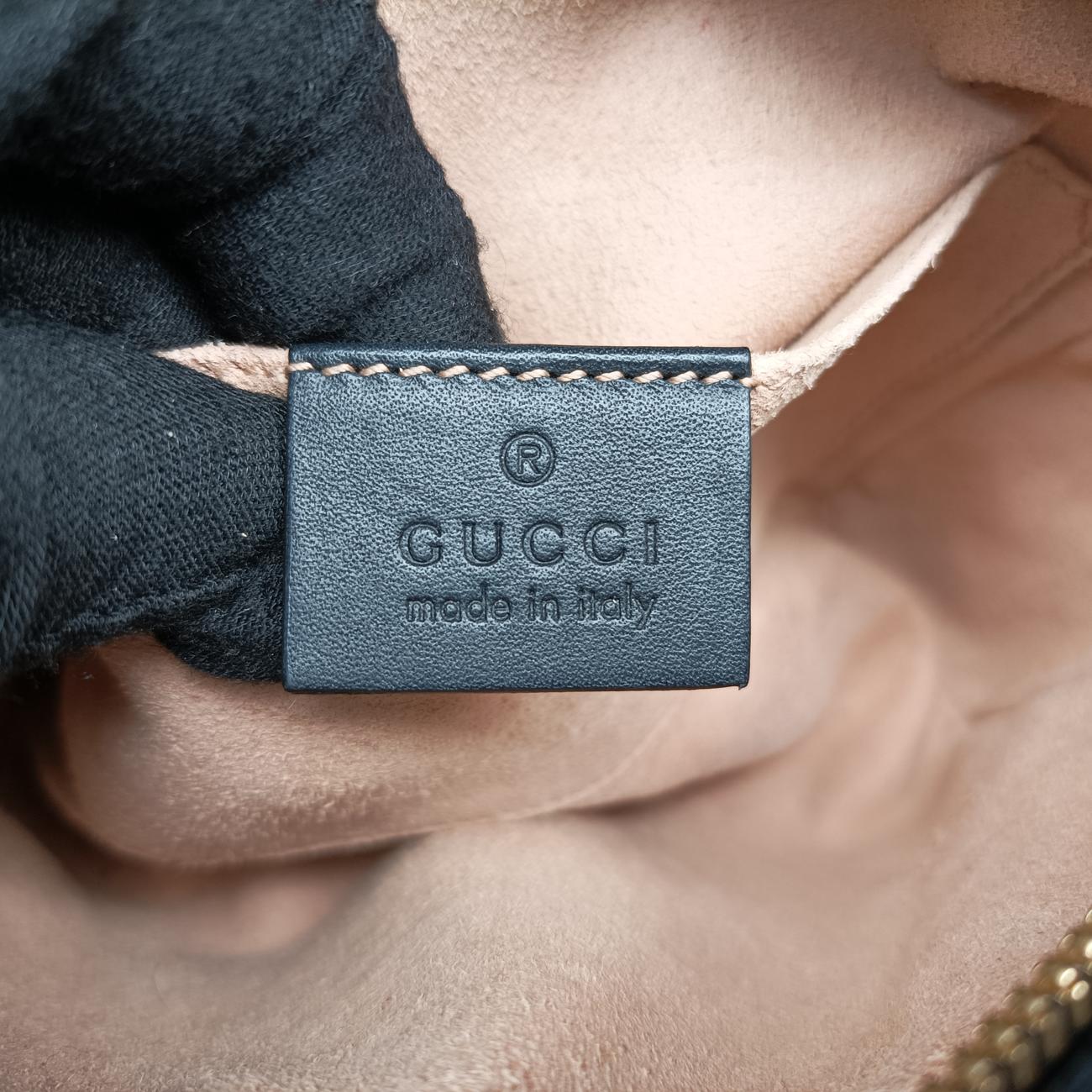 Pre-owned Gucci Ophidia Red×black Suedex leather 517076 bum bag/waist bag | stylenewstar