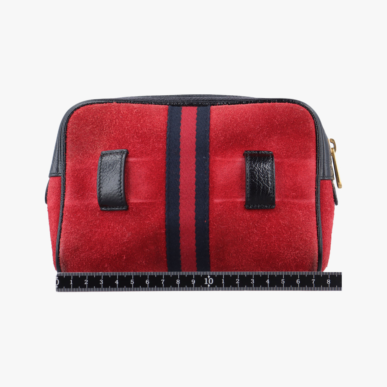 Pre-owned Gucci Ophidia Red×black Suedex leather 517076 bum bag/waist bag | stylenewstar