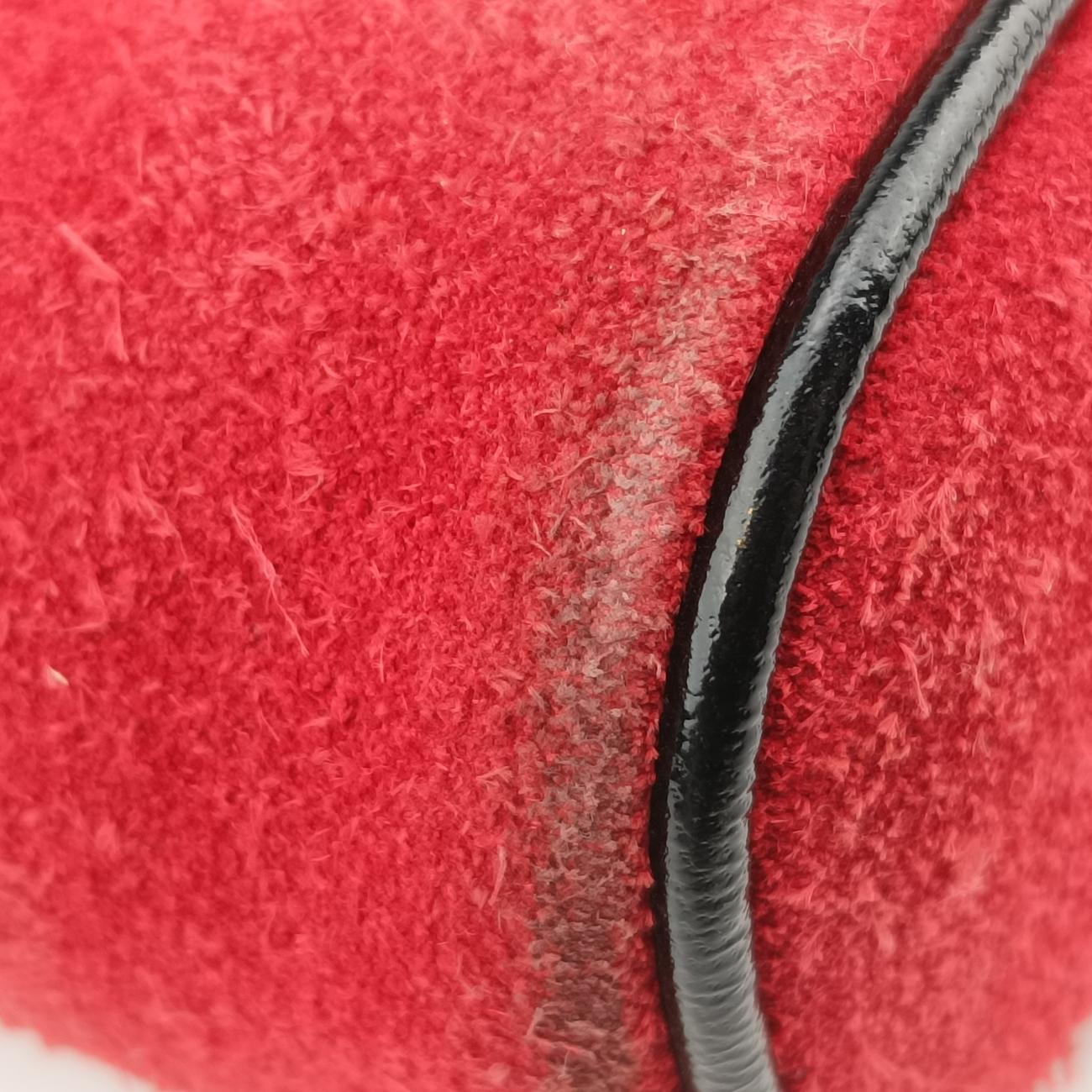 Pre-owned Gucci Ophidia Red×black Suedex leather 517076 bum bag/waist bag | stylenewstar