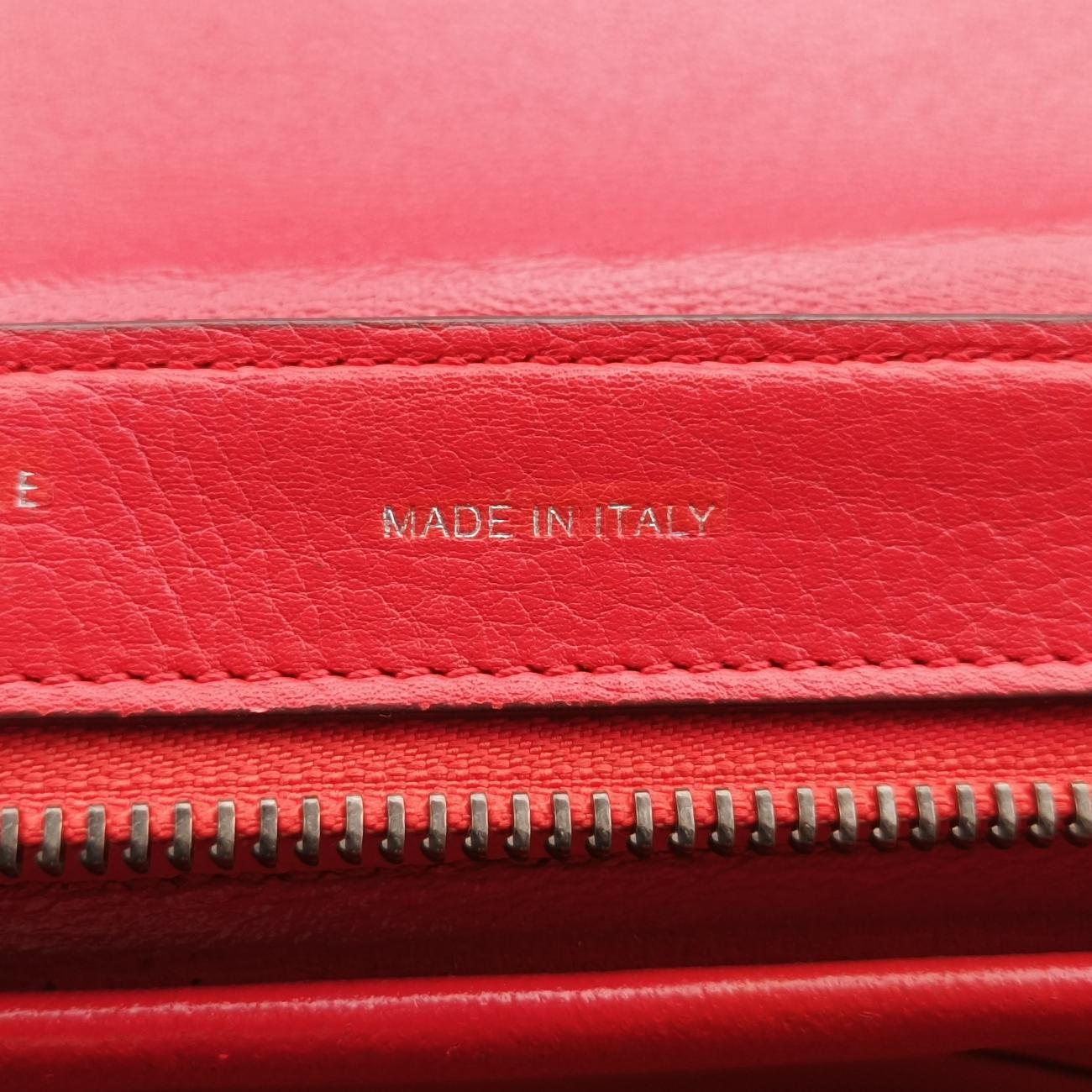 Pre-owned Celine Trapèze Red Leather × suede  shoulderbag | stylenewstar