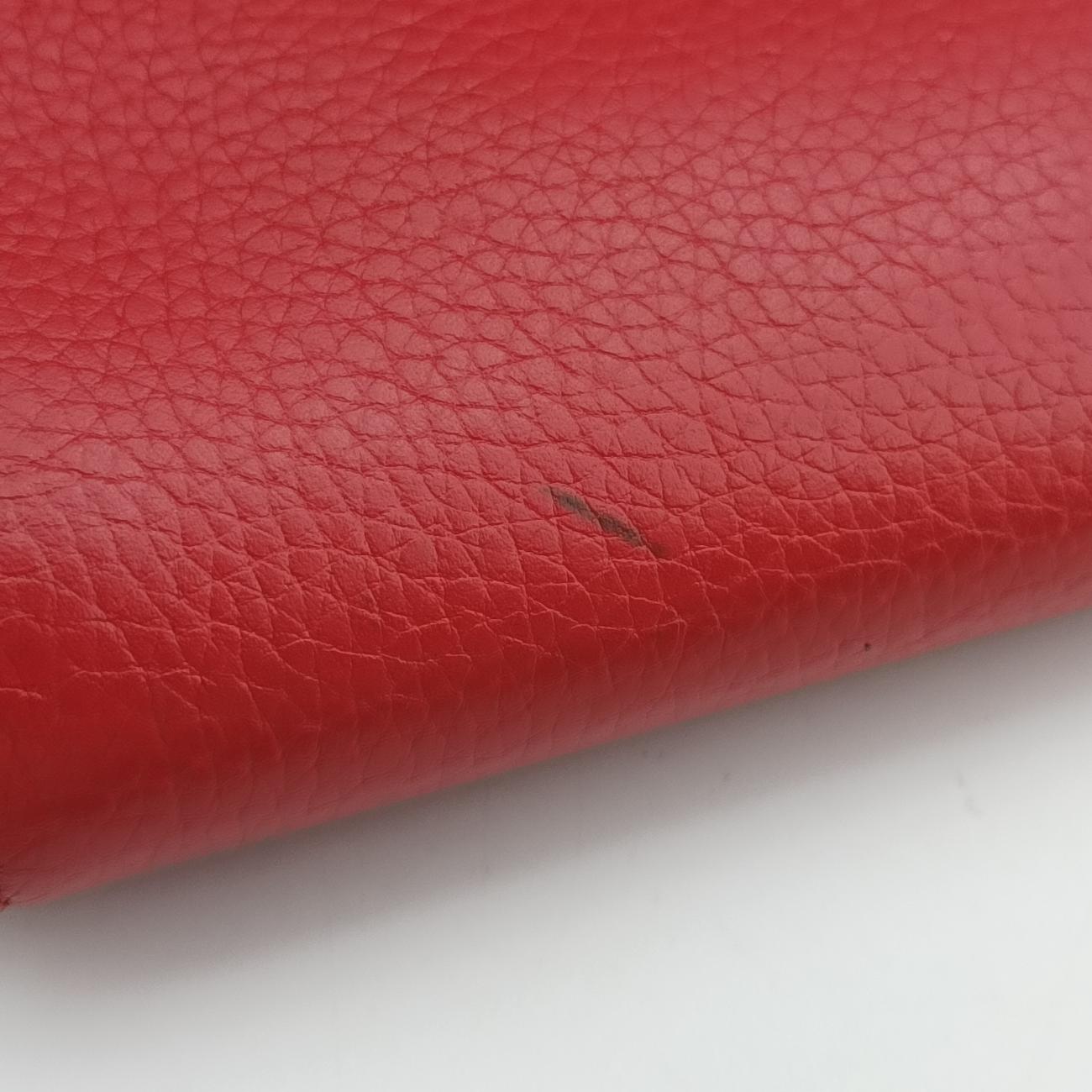 Pre-owned Celine Trapèze Red Leather × suede  shoulderbag | stylenewstar