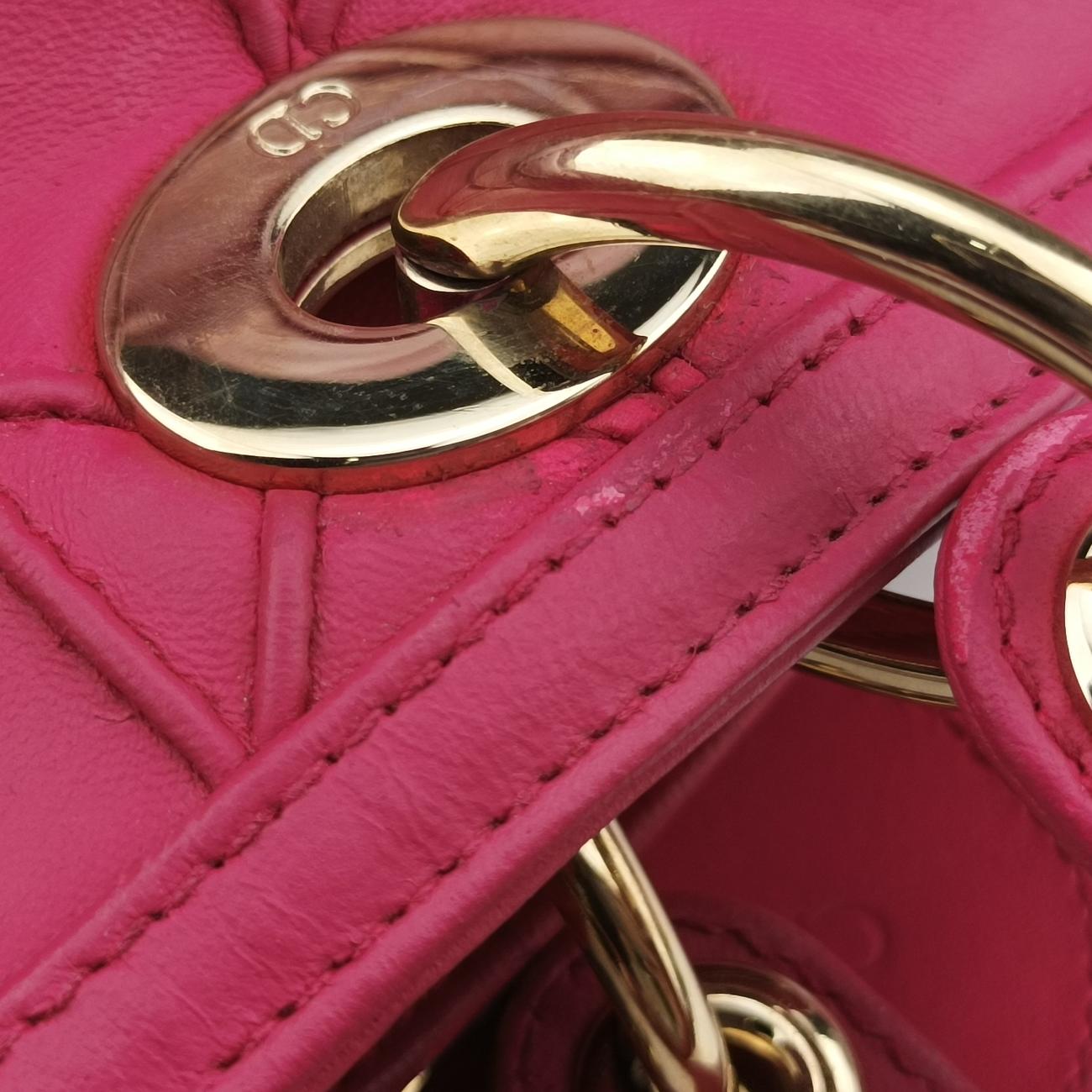 Secondhand Christian Dior Granville Rose lambskin  shoulderbag | stylenewstar