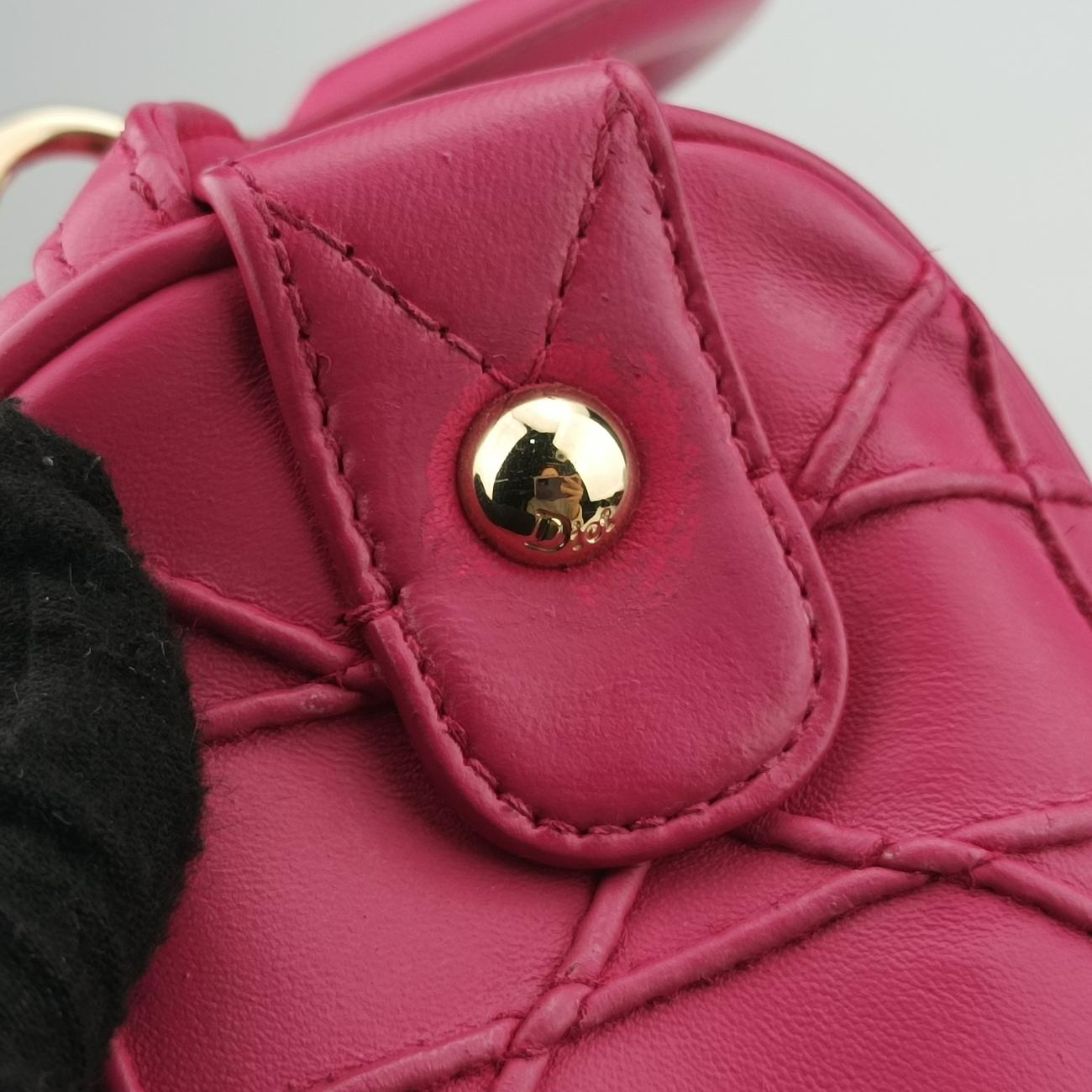 Secondhand Christian Dior Granville Rose lambskin  shoulderbag | stylenewstar