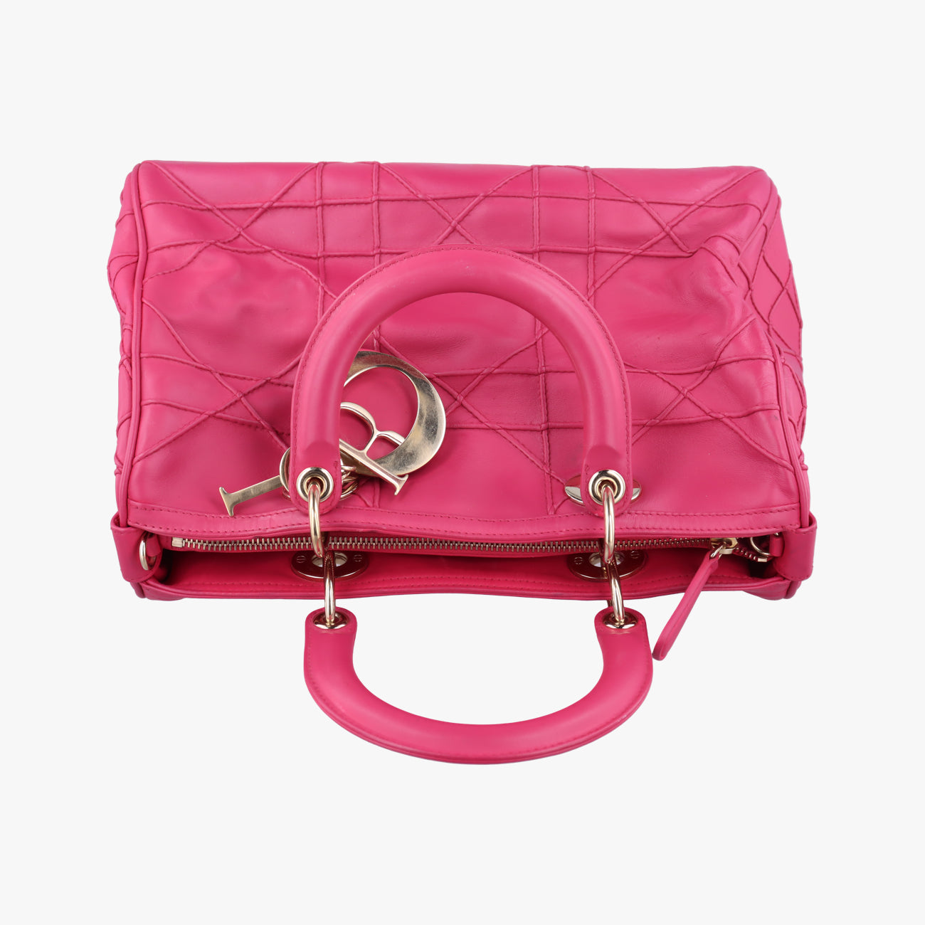 Secondhand Christian Dior Granville Rose lambskin  shoulderbag | stylenewstar