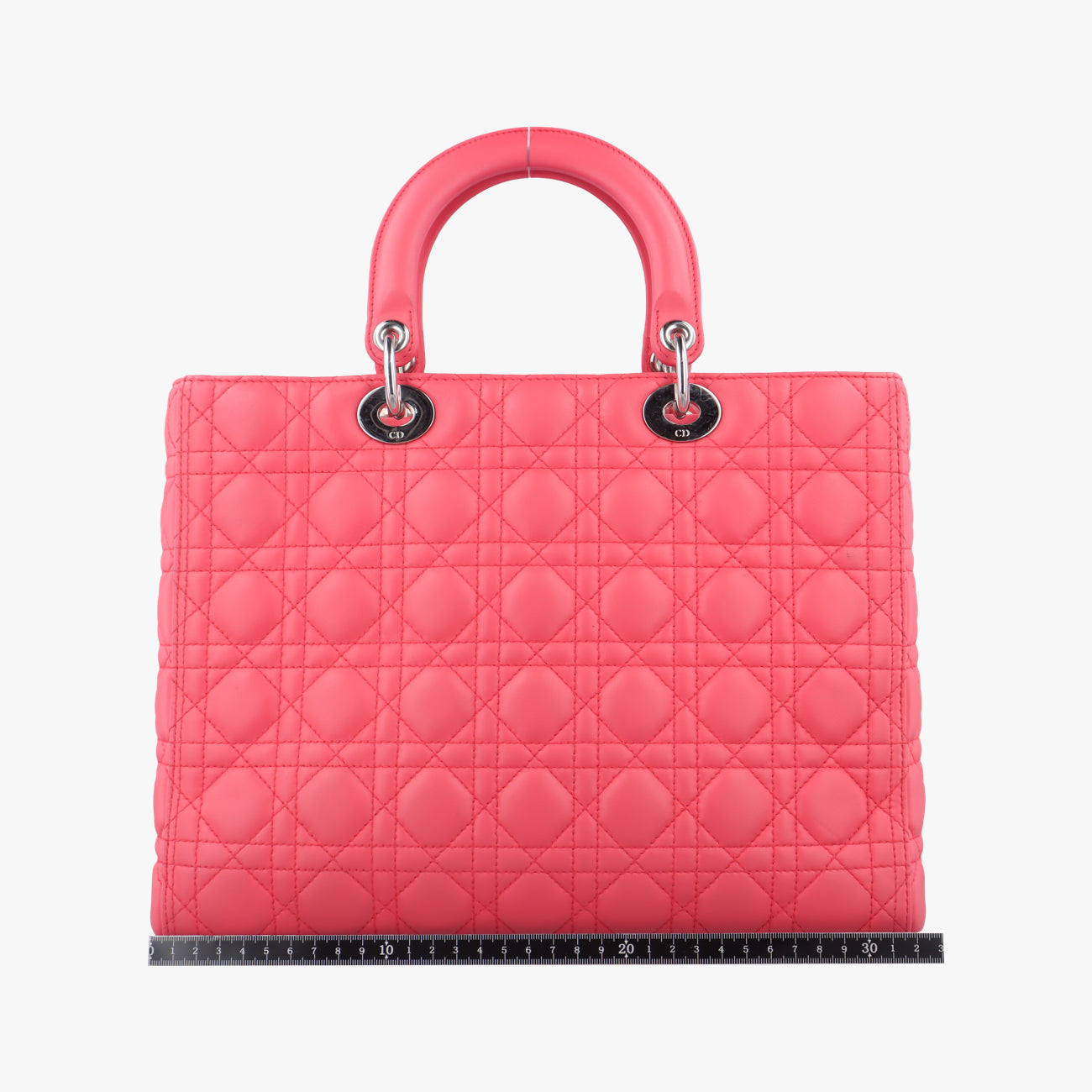 Pre-owned Christian Dior Lady Dior Pink lambskin  shoulderbag | stylenewstar