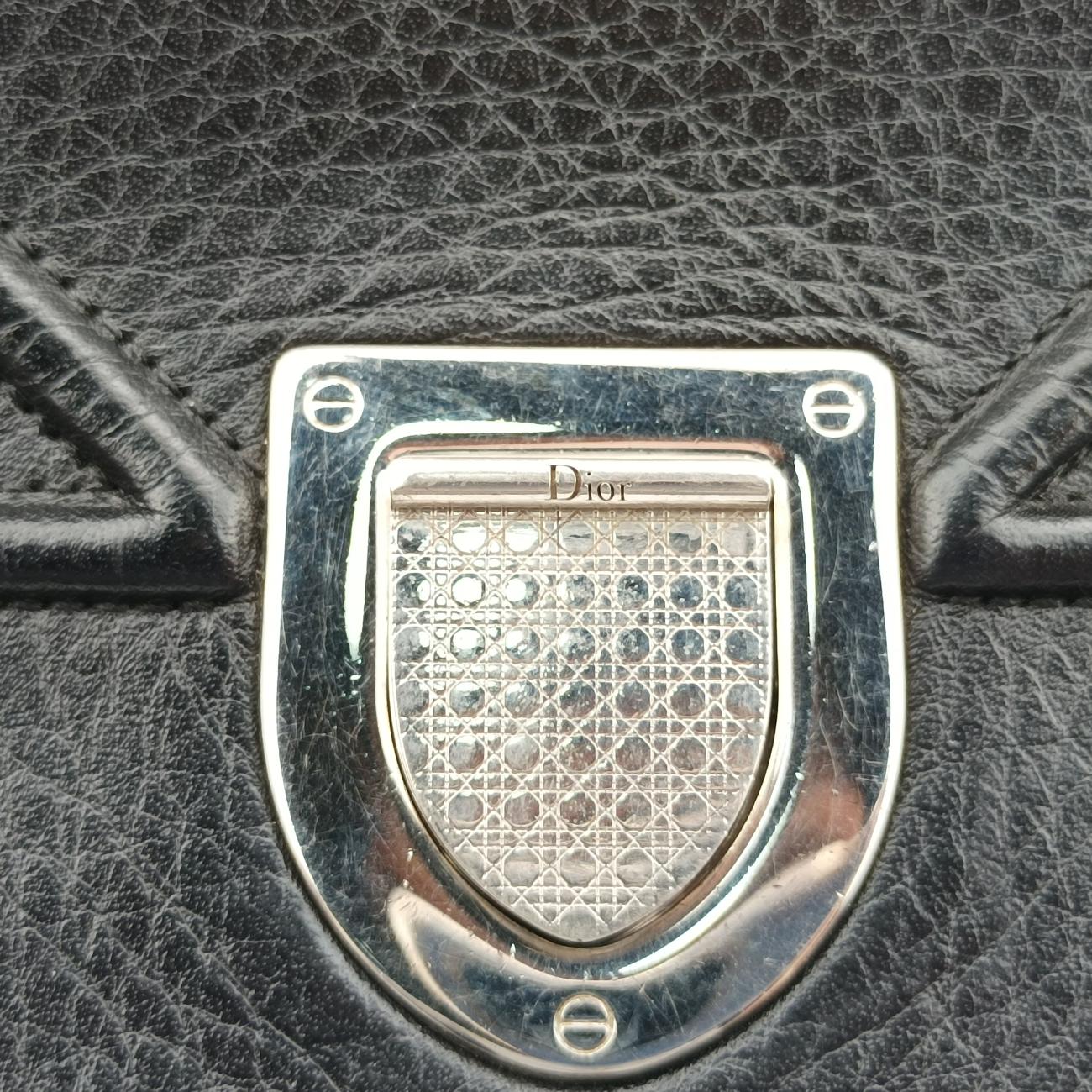 Secondhand Christian Dior Diorama Black Leather  shoulderbag | stylenewstar