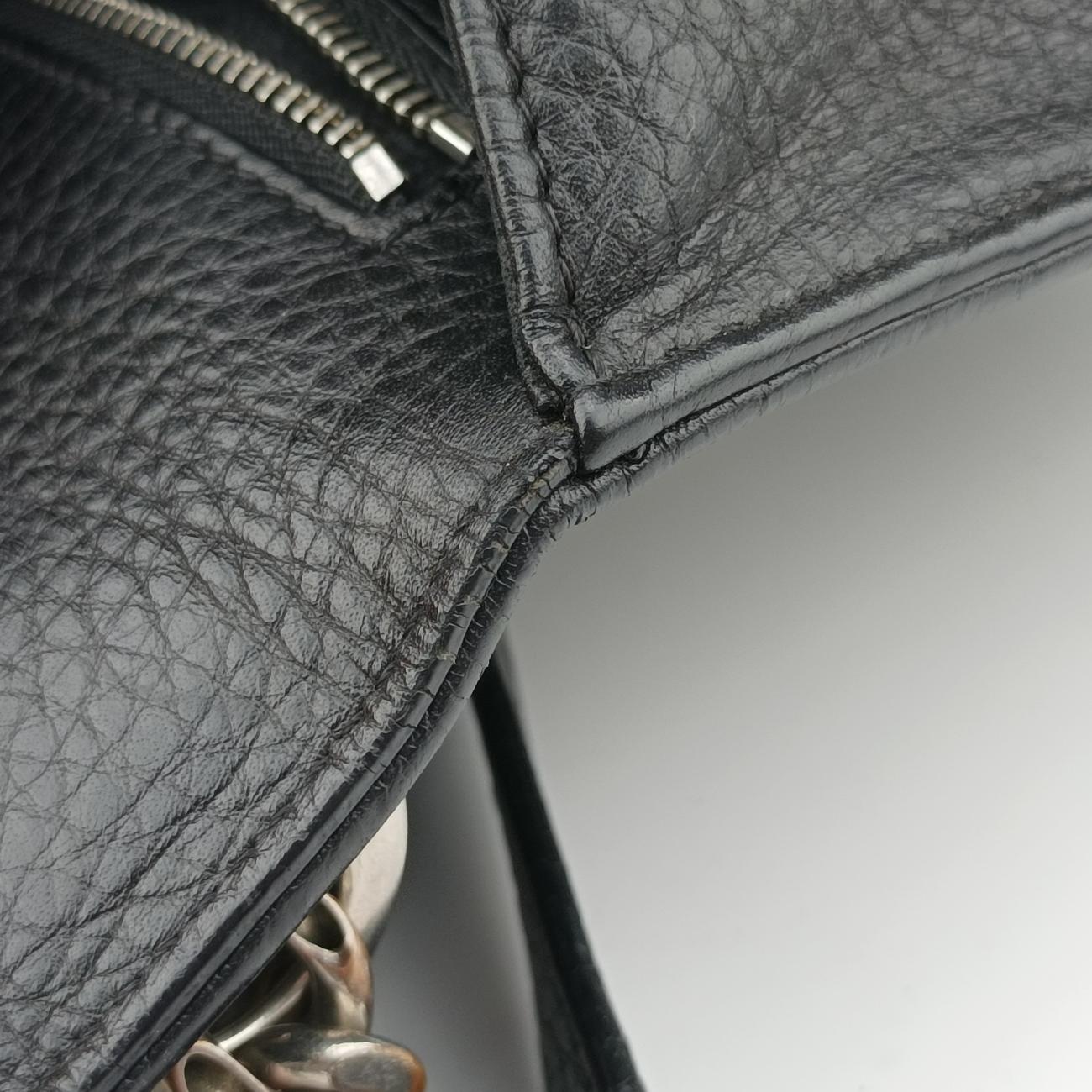 Secondhand Christian Dior Diorama Black Leather  shoulderbag | stylenewstar