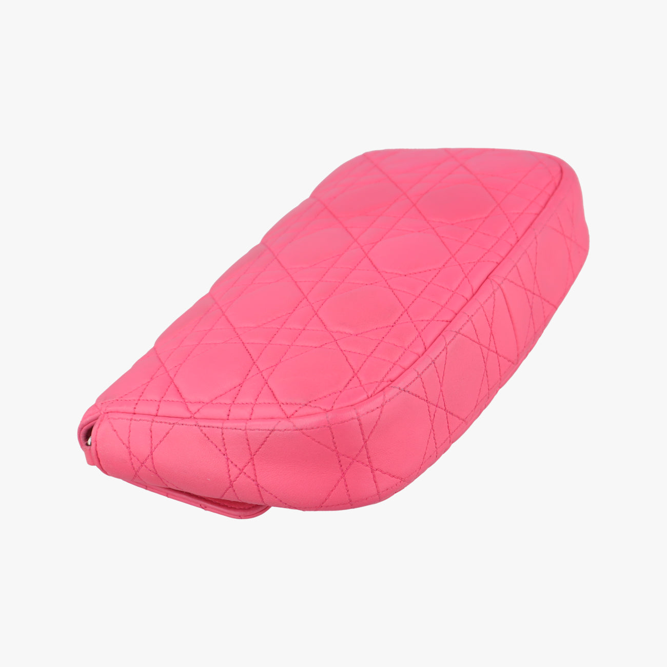 Vintage Christian Dior Miss Dior CANNAGE New Lock Rose lambskin  shoulderbag | stylenewstar