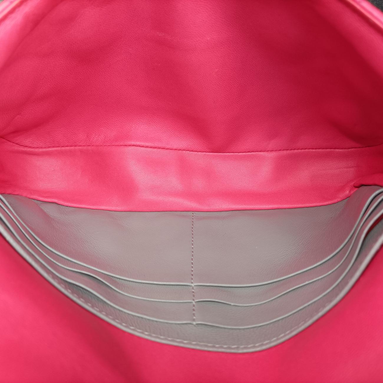 Vintage Christian Dior Miss Dior CANNAGE New Lock Rose lambskin  shoulderbag | stylenewstar