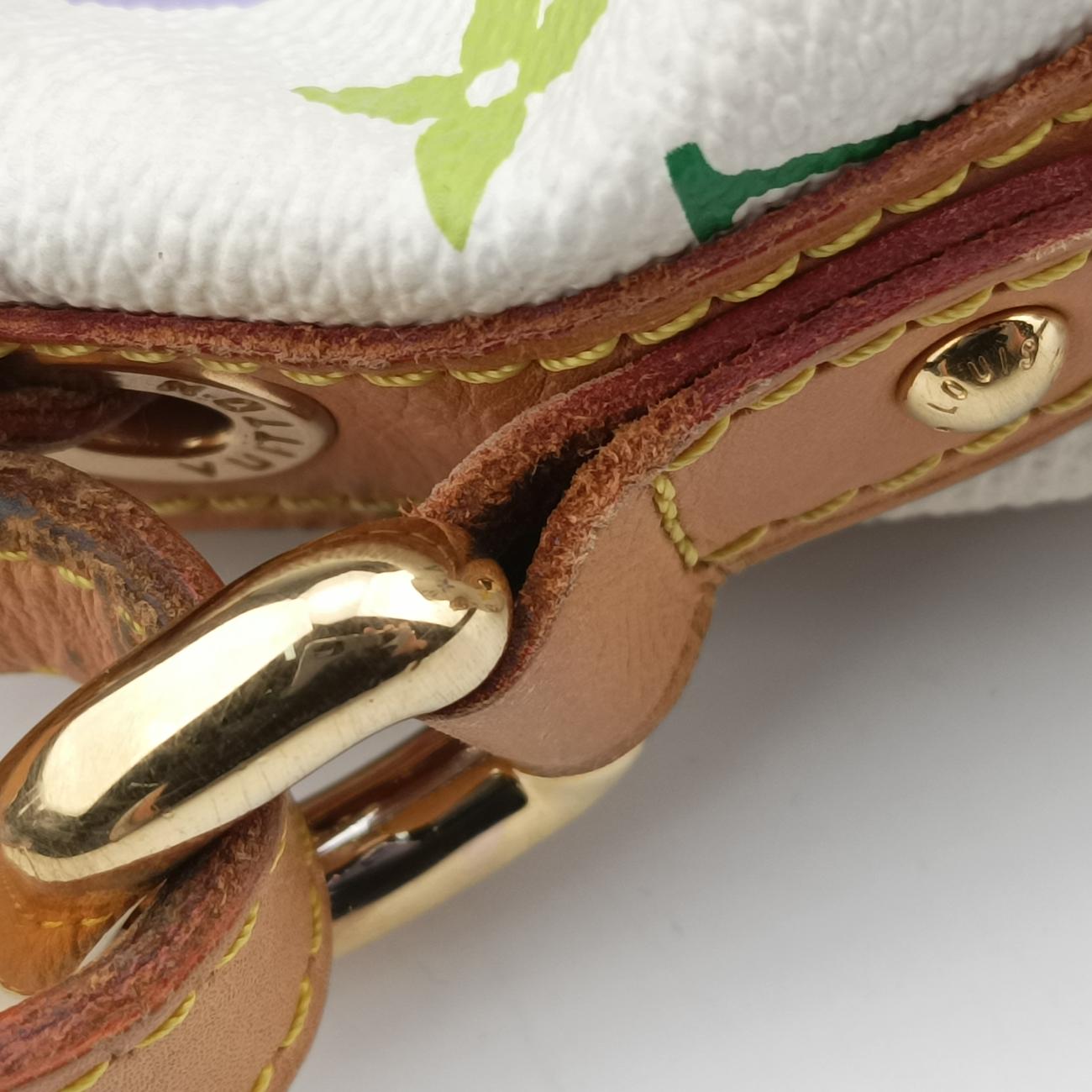 Pre-owned Louis Vuitton Petit NOé white Monogram Multicolor M42229 shoulderbag | stylenewstar