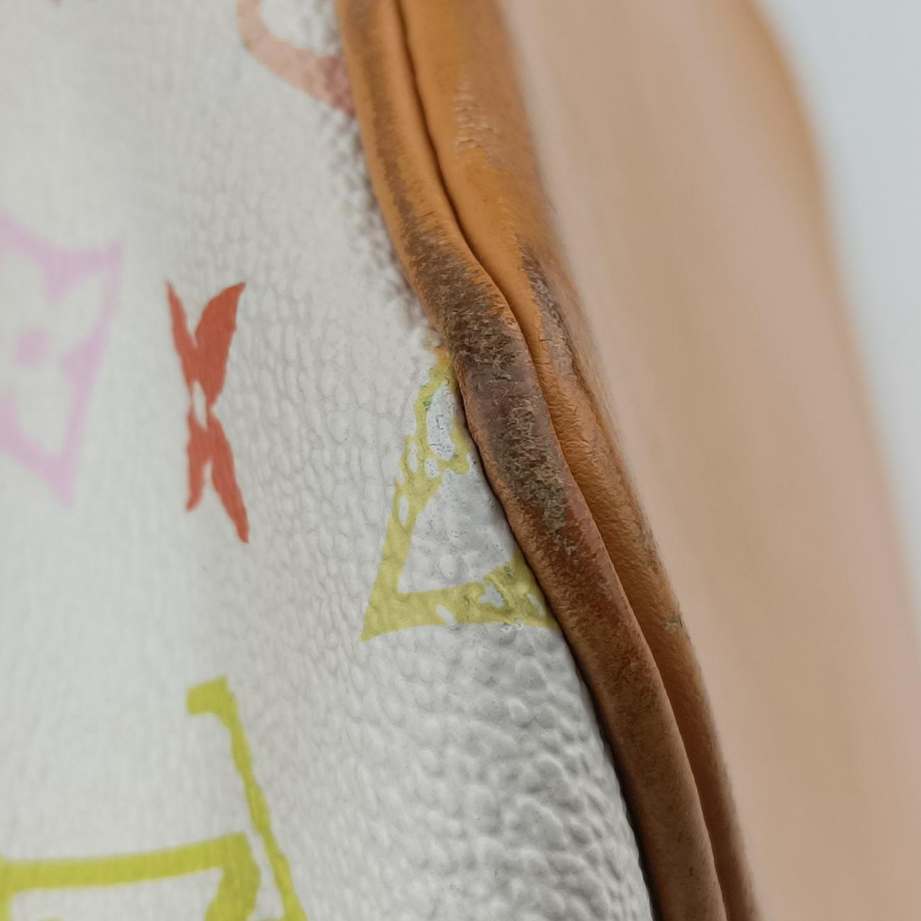 Pre-owned Louis Vuitton Petit NOé white Monogram Multicolor M42229 shoulderbag | stylenewstar