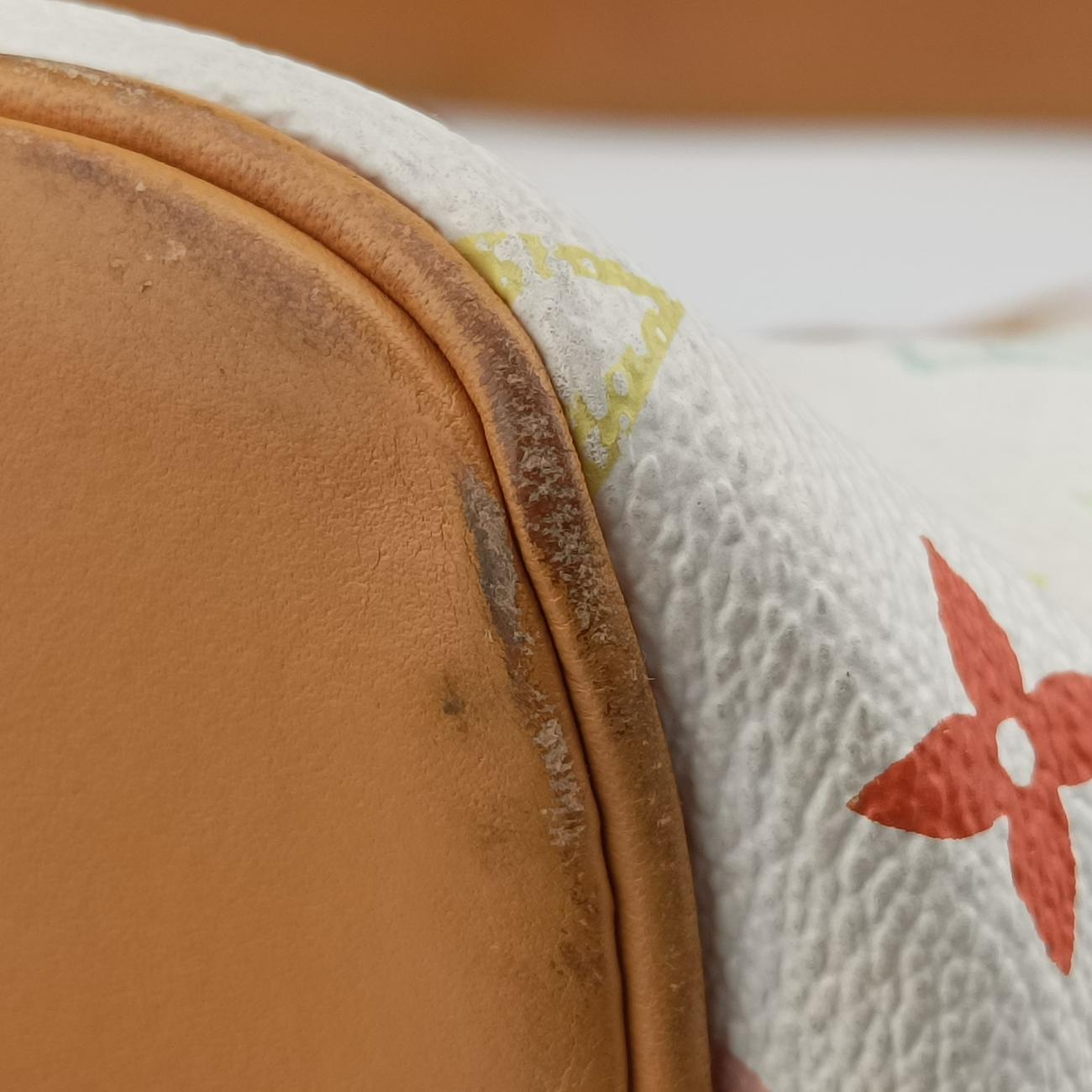 Pre-owned Louis Vuitton Petit NOé white Monogram Multicolor M42229 shoulderbag | stylenewstar