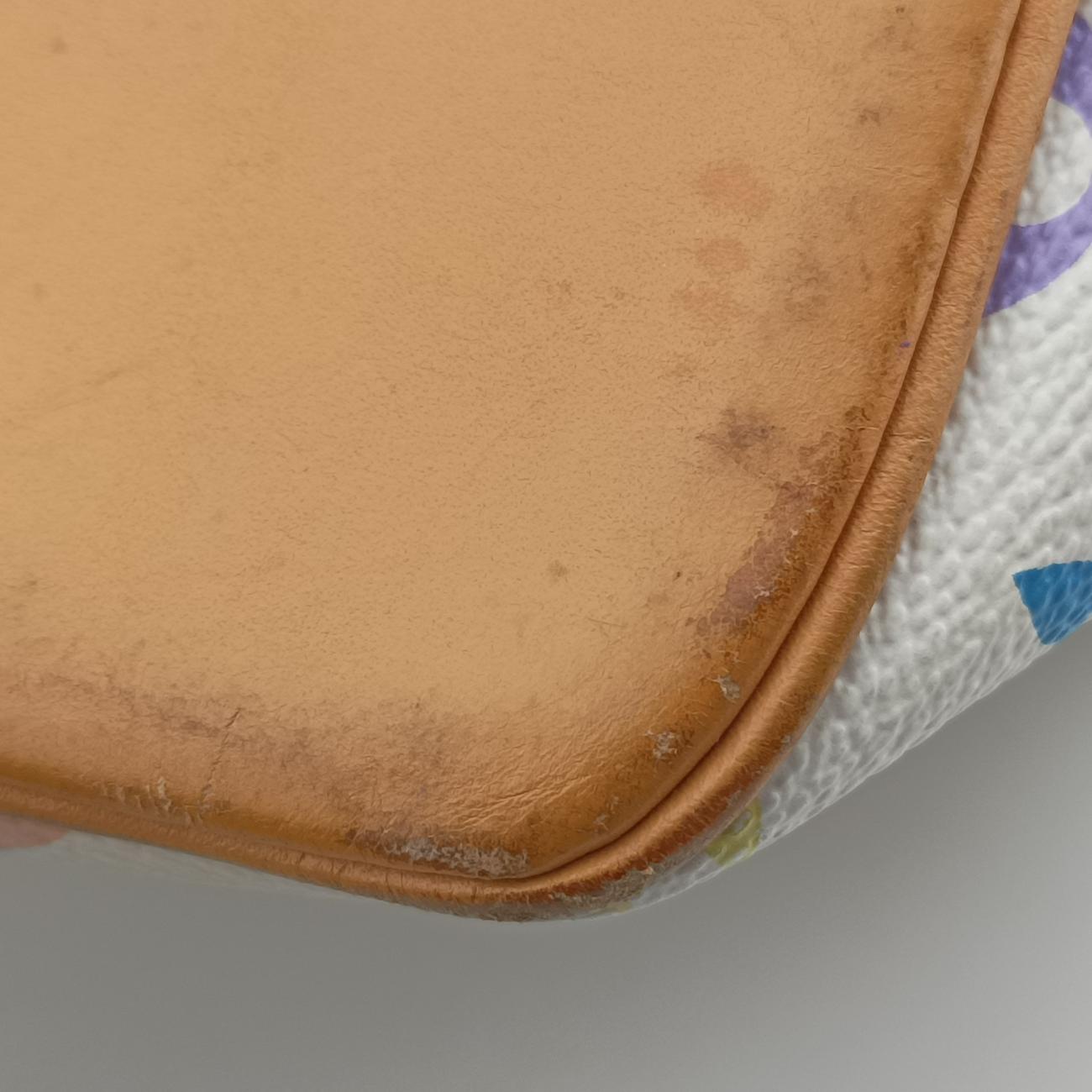 Pre-owned Louis Vuitton Petit NOé white Monogram Multicolor M42229 shoulderbag | stylenewstar