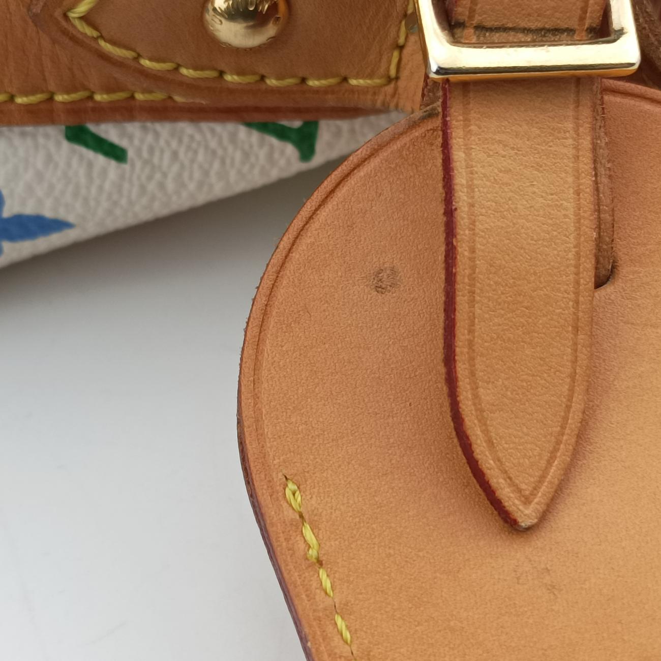 Pre-owned Louis Vuitton Petit NOé white Monogram Multicolor M42229 shoulderbag | stylenewstar