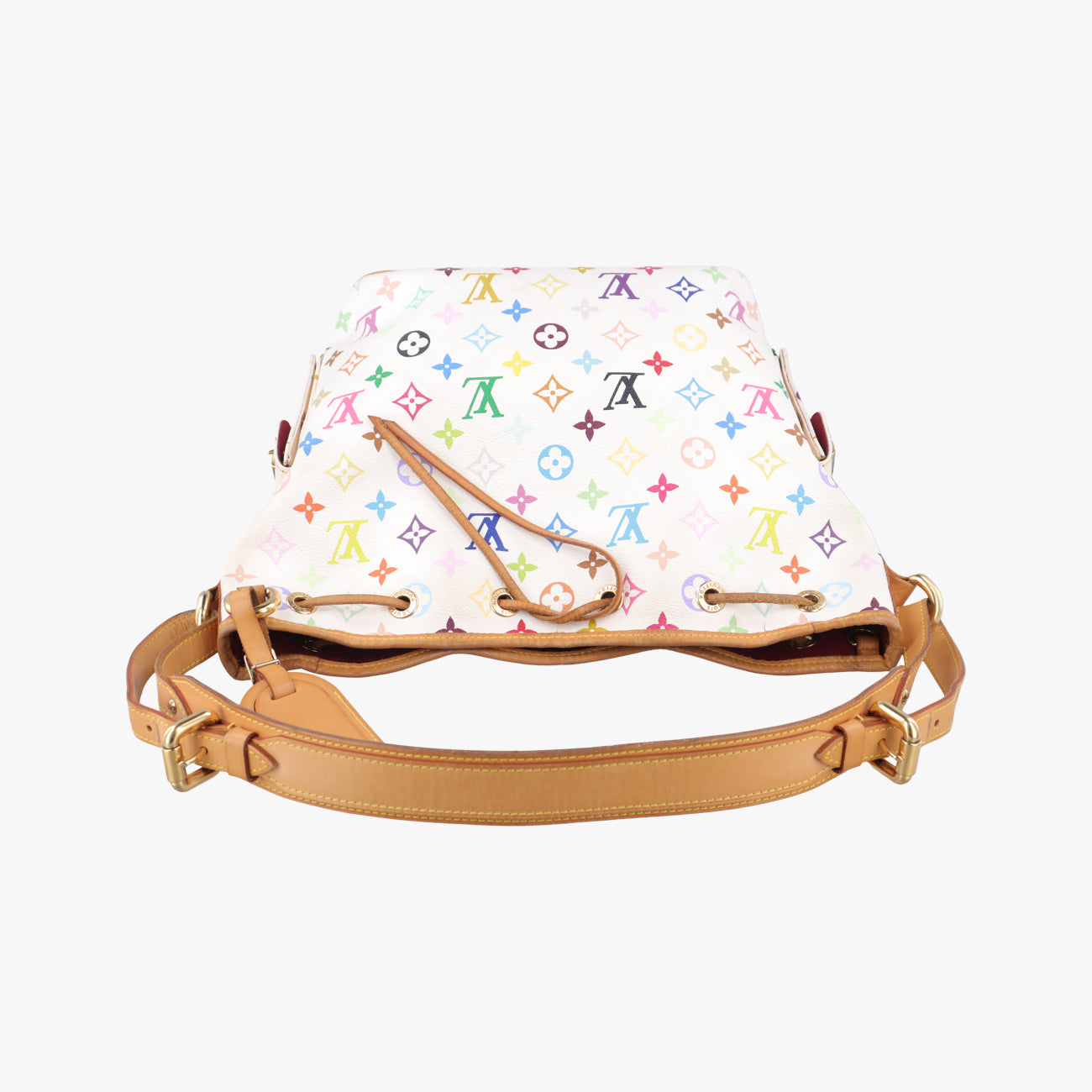 Pre-owned Louis Vuitton Petit NOé white Monogram Multicolor M42229 shoulderbag | stylenewstar