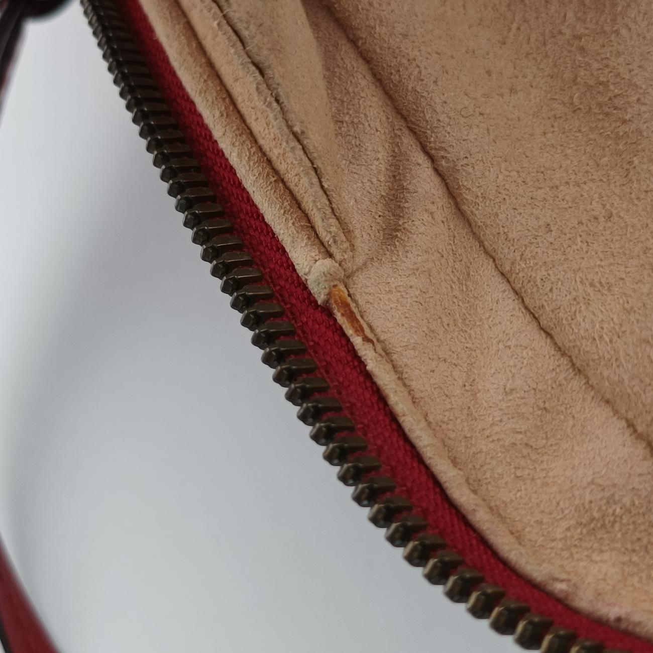 Pre-owned Gucci GG Marmont Red Leather 498100 shoulderbag | stylenewstar