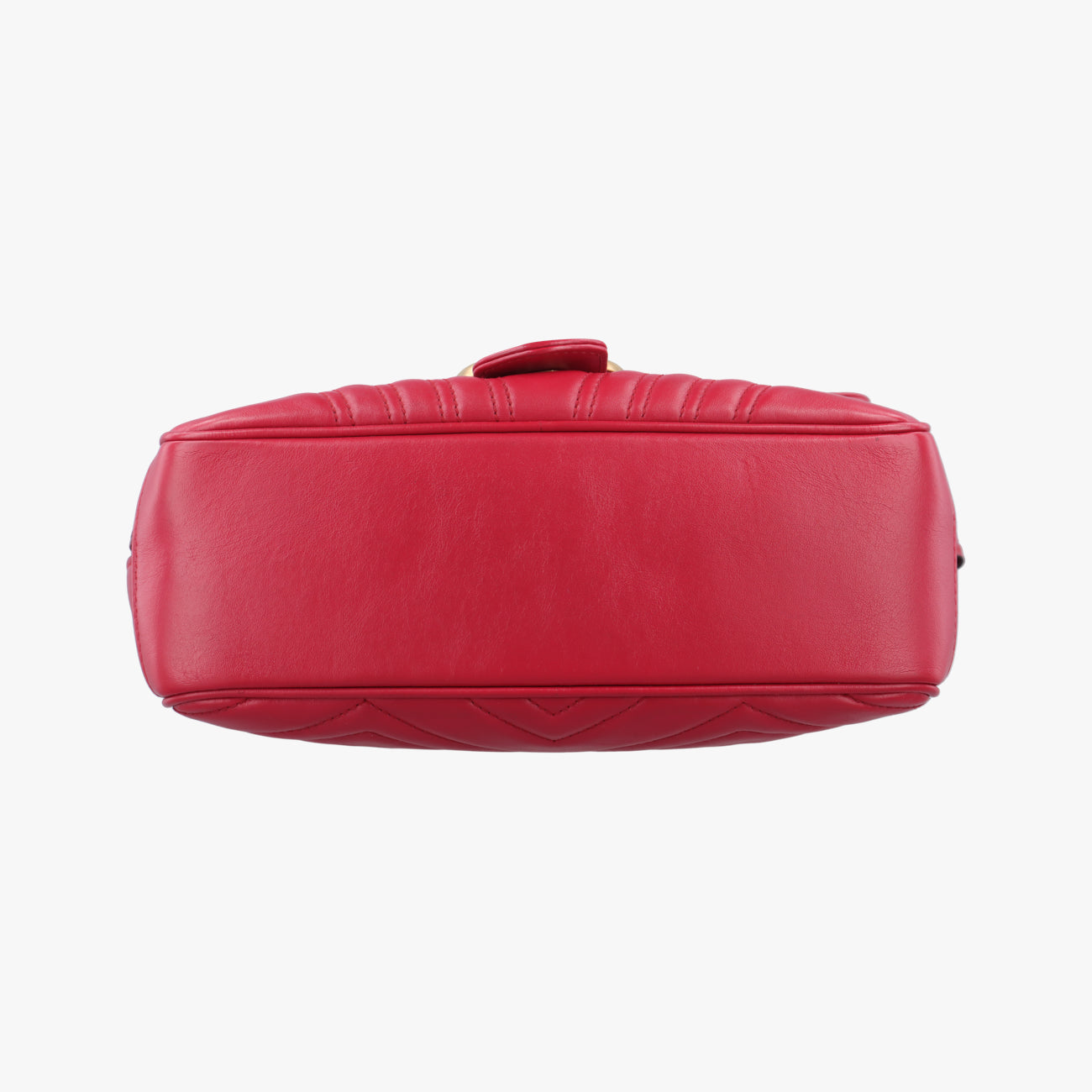 Pre-owned Gucci GG Marmont Red Leather 498100 shoulderbag | stylenewstar