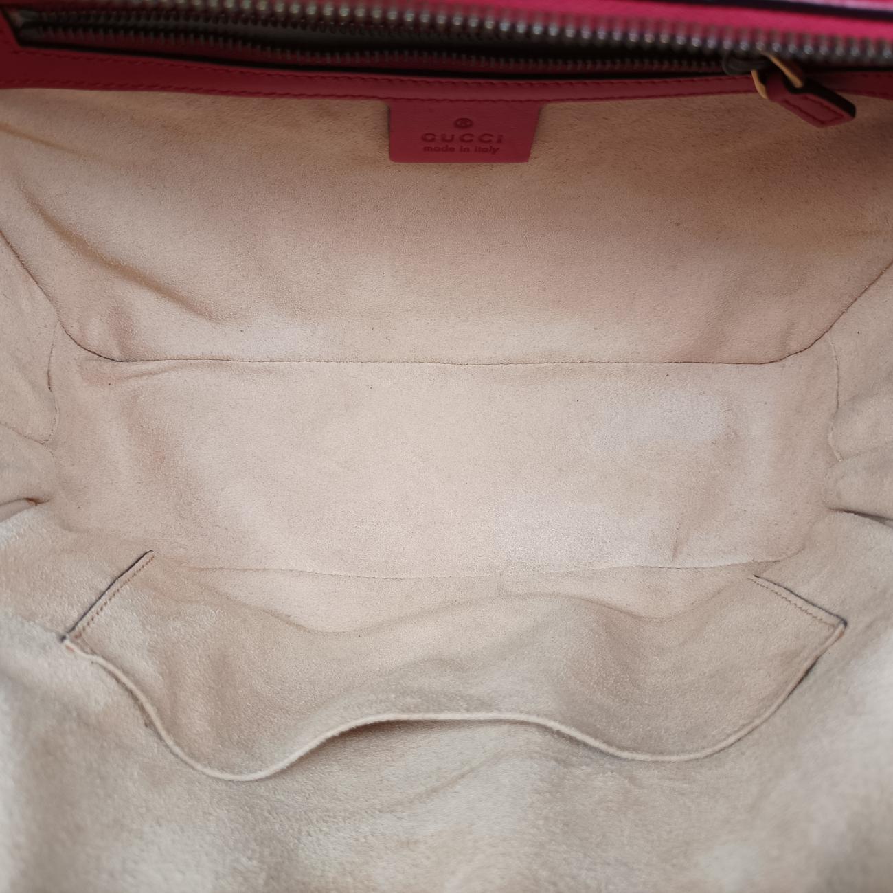 Pre-owned Gucci GG Marmont Red Leather 498100 shoulderbag | stylenewstar