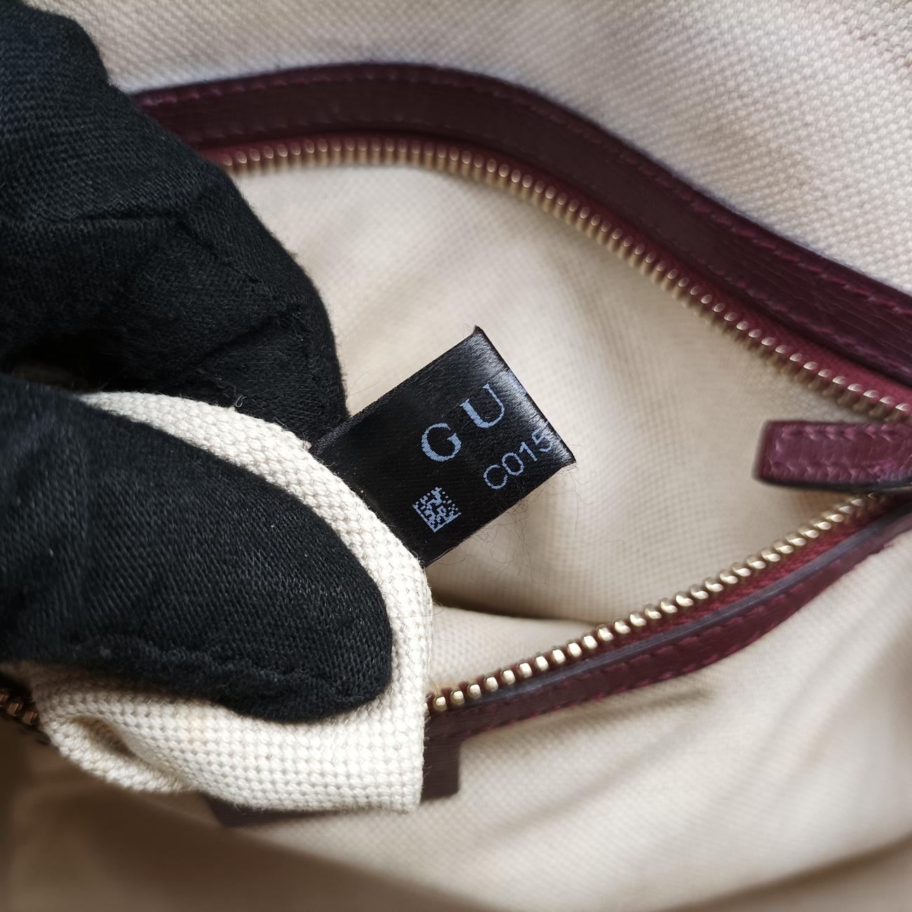 Vintage Gucci Heartbeat nice dome Burgundy×Multicolour Leather 309617 shoulderbag | stylenewstar