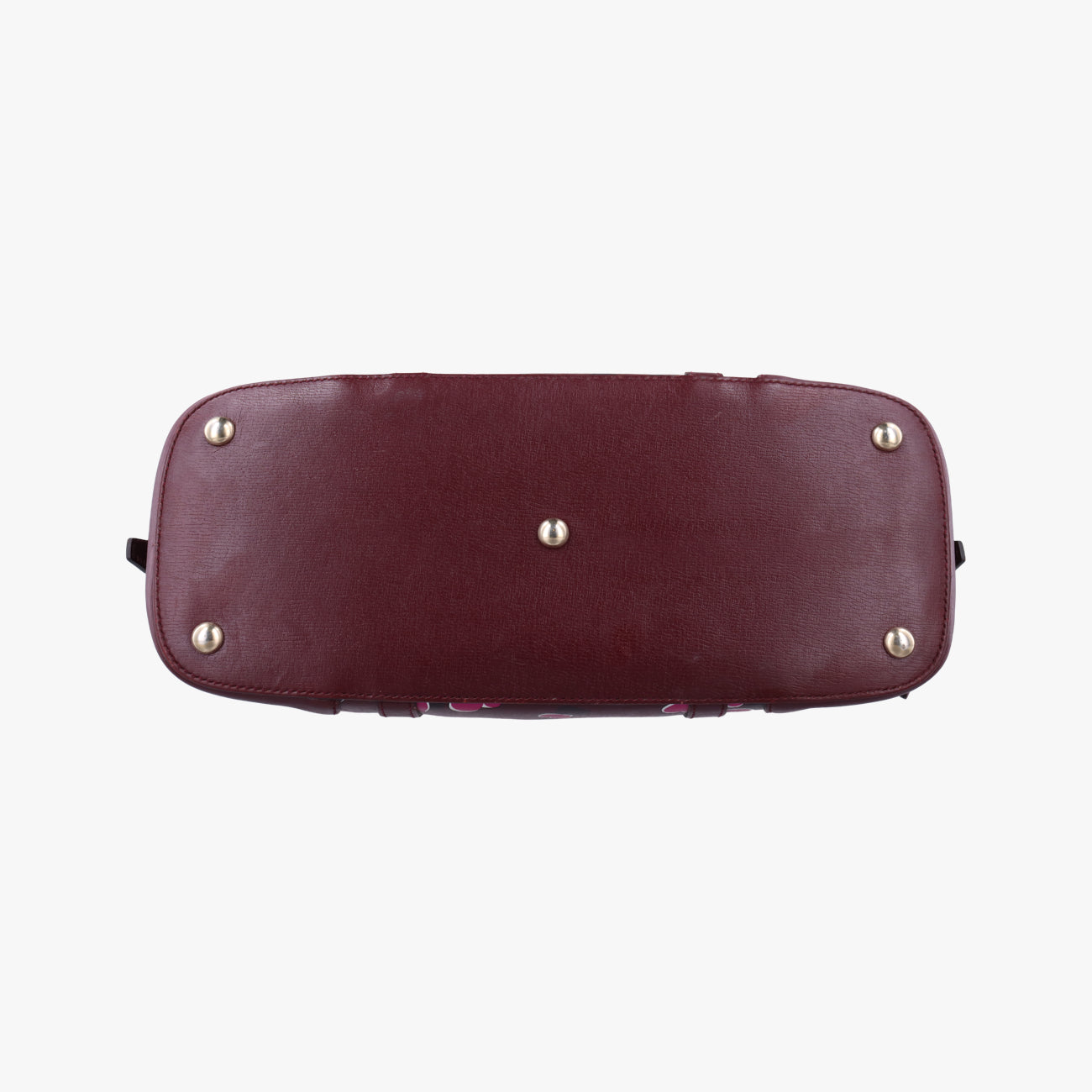 Vintage Gucci Heartbeat nice dome Burgundy×Multicolour Leather 309617 shoulderbag | stylenewstar