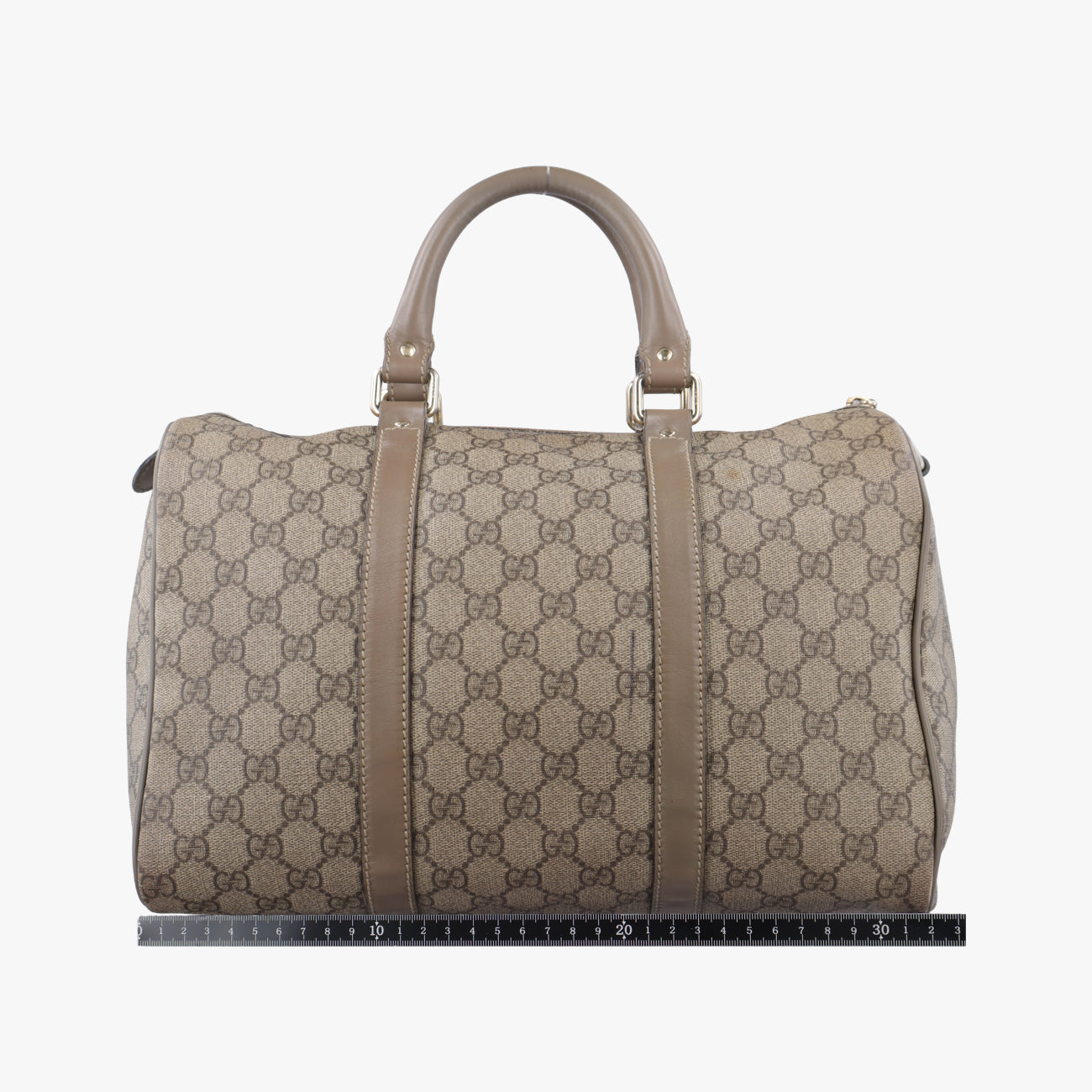 Pre-owned Gucci GG plus Spring Joy GG Supreme Brown PVC coated canvas 193603 handbag | stylenewstar