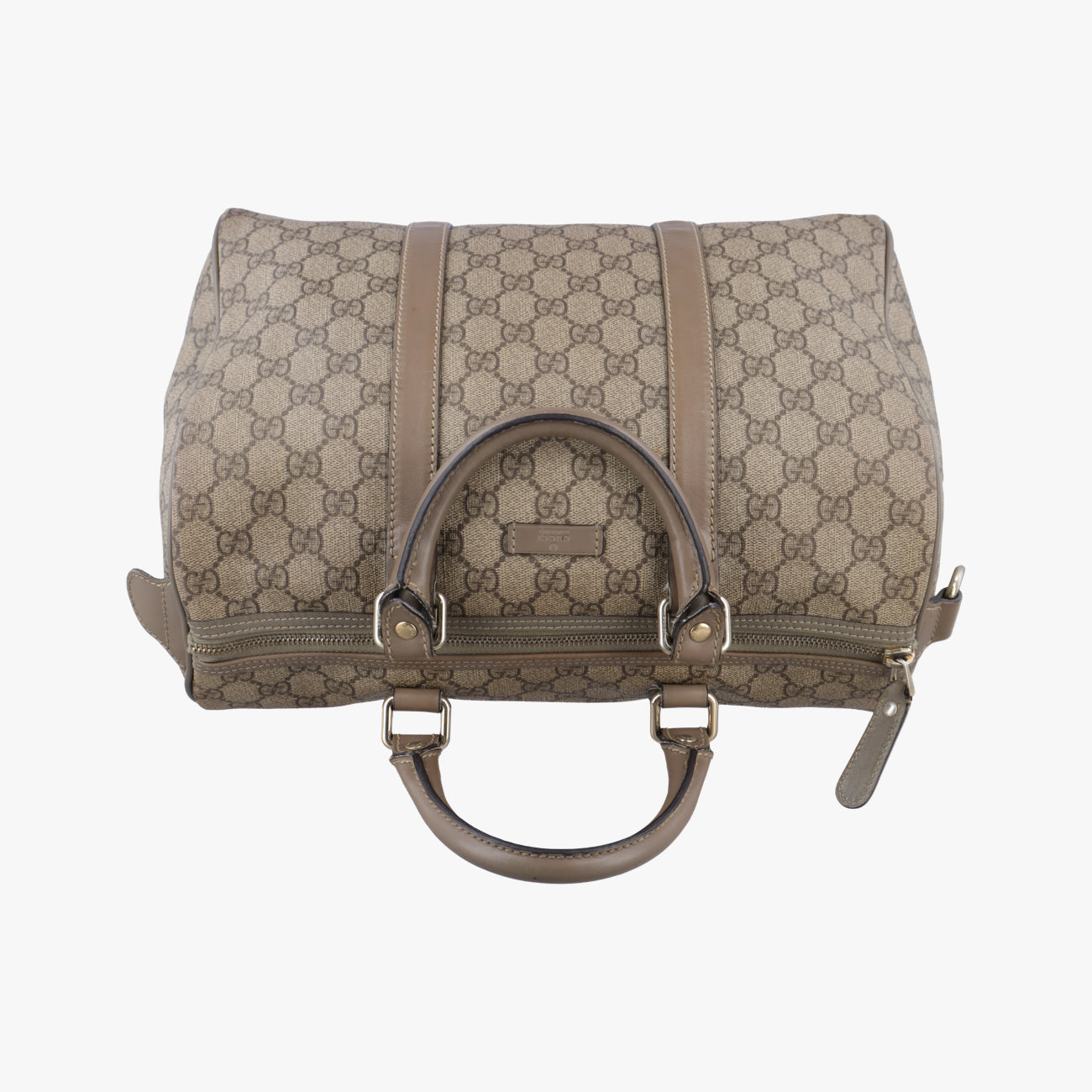 Pre-owned Gucci GG plus Spring Joy GG Supreme Brown PVC coated canvas 193603 handbag | stylenewstar