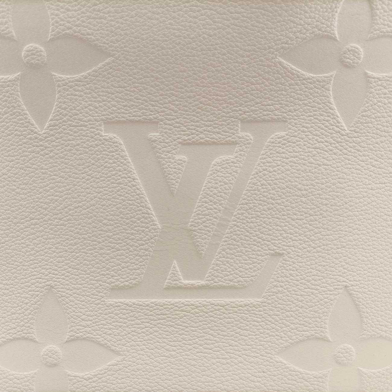 Pre-owned Louis Vuitton OntheGo GM Creme Monogram Empreinte M45081 shoulderbag | stylenewstar