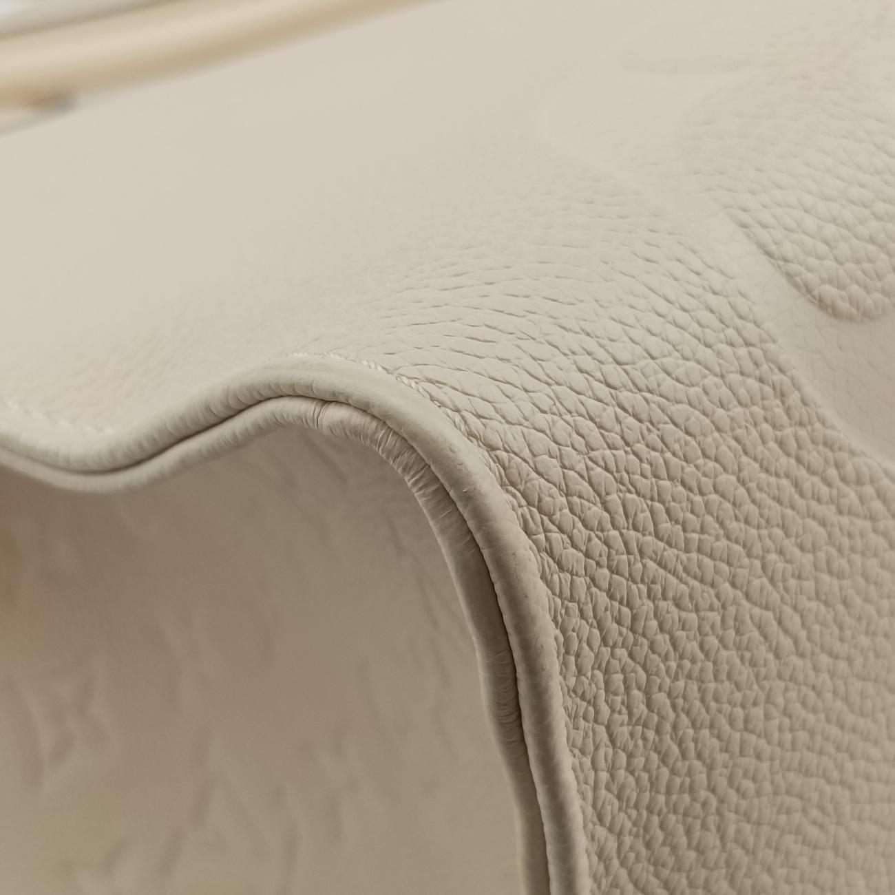 Pre-owned Louis Vuitton OntheGo GM Creme Monogram Empreinte M45081 shoulderbag | stylenewstar