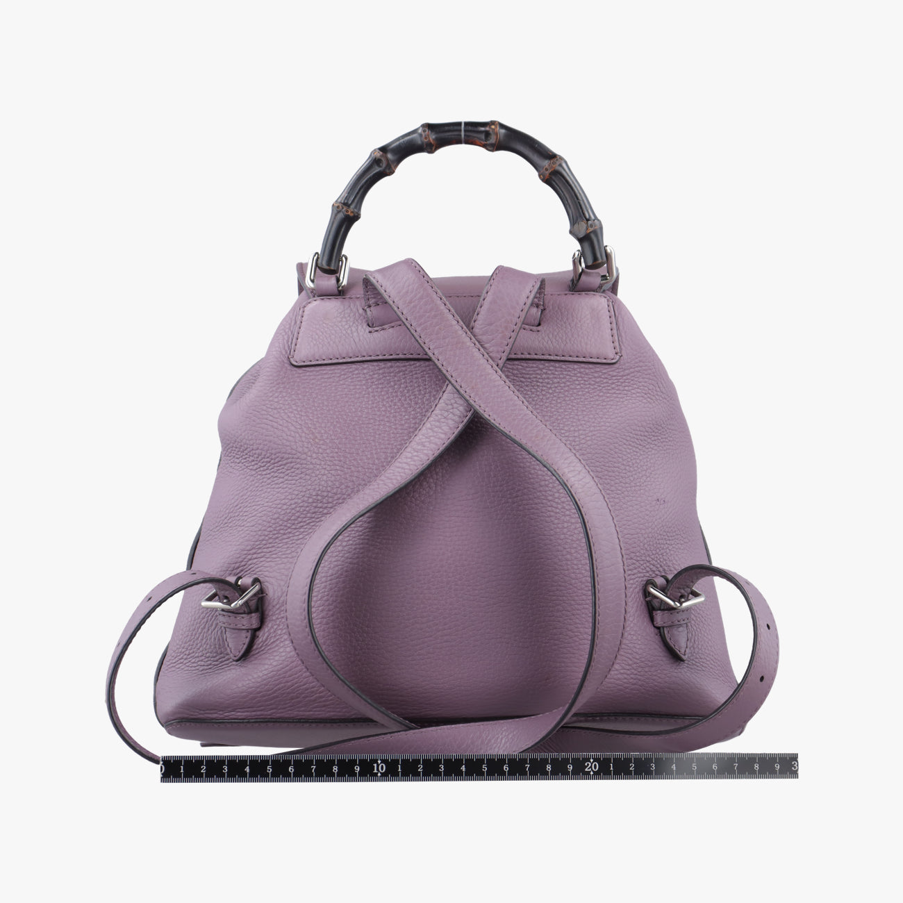 Secondhand Gucci Bamboo fringe tassel Purple Leather 370833 backpack/rucksack | stylenewstar