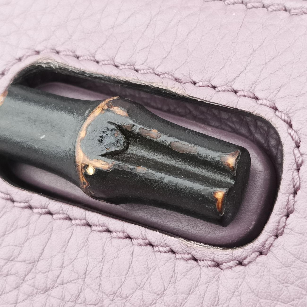 Secondhand Gucci Bamboo fringe tassel Purple Leather 370833 backpack/rucksack | stylenewstar